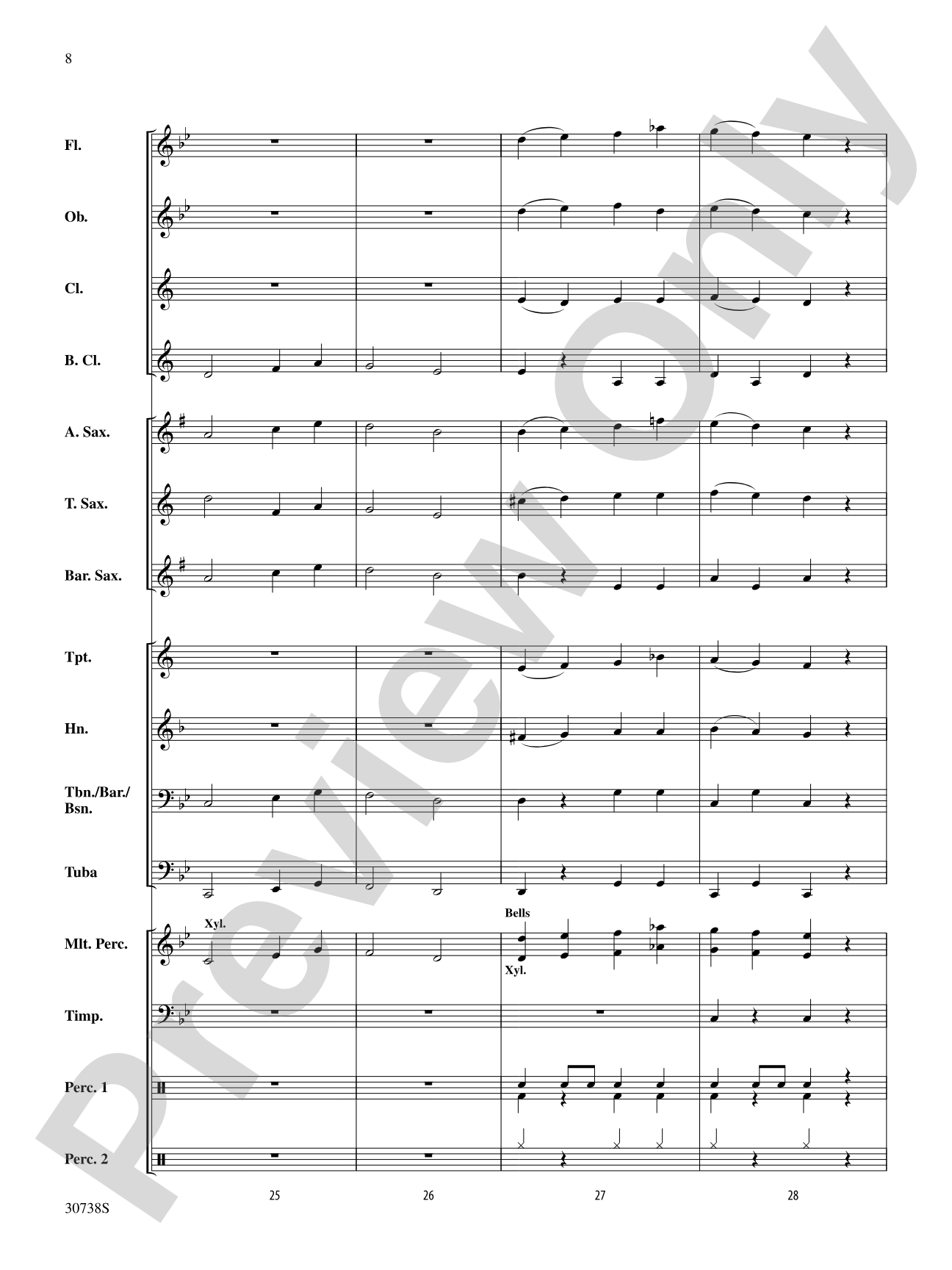 Invasion of the Christmas Crabs: Concert Band Conductor Score & Parts
