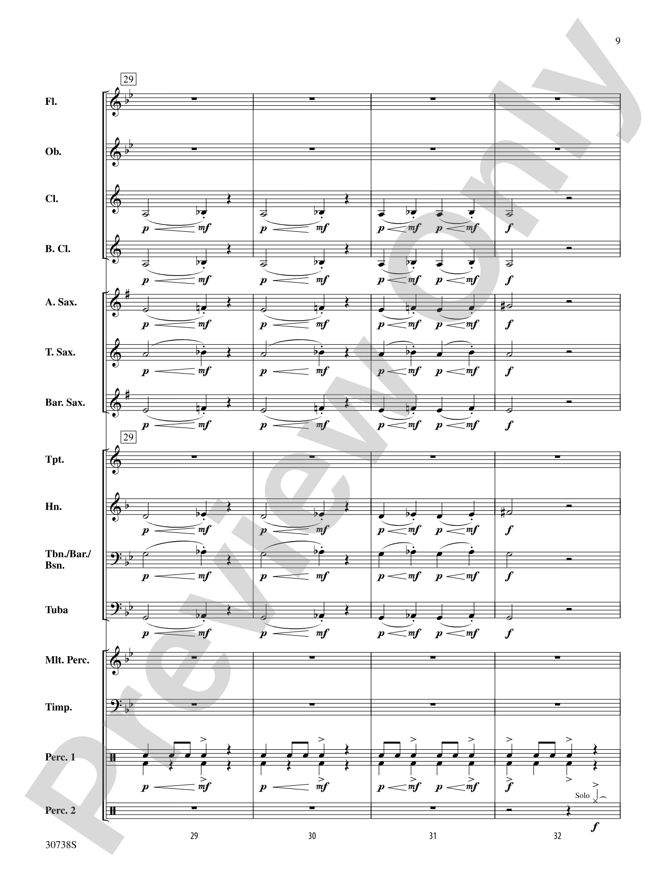 Invasion of the Christmas Crabs: Concert Band Conductor Score & Parts