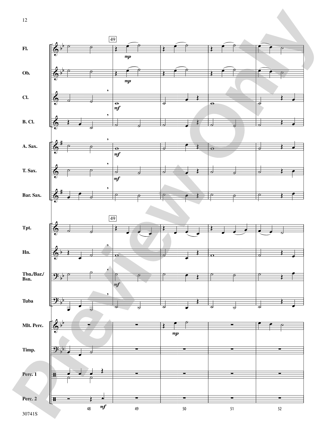 Symphonic Variants (Based on "Ode to Joy" from Symphony No. 9): Concert Band Conductor Score & Parts
