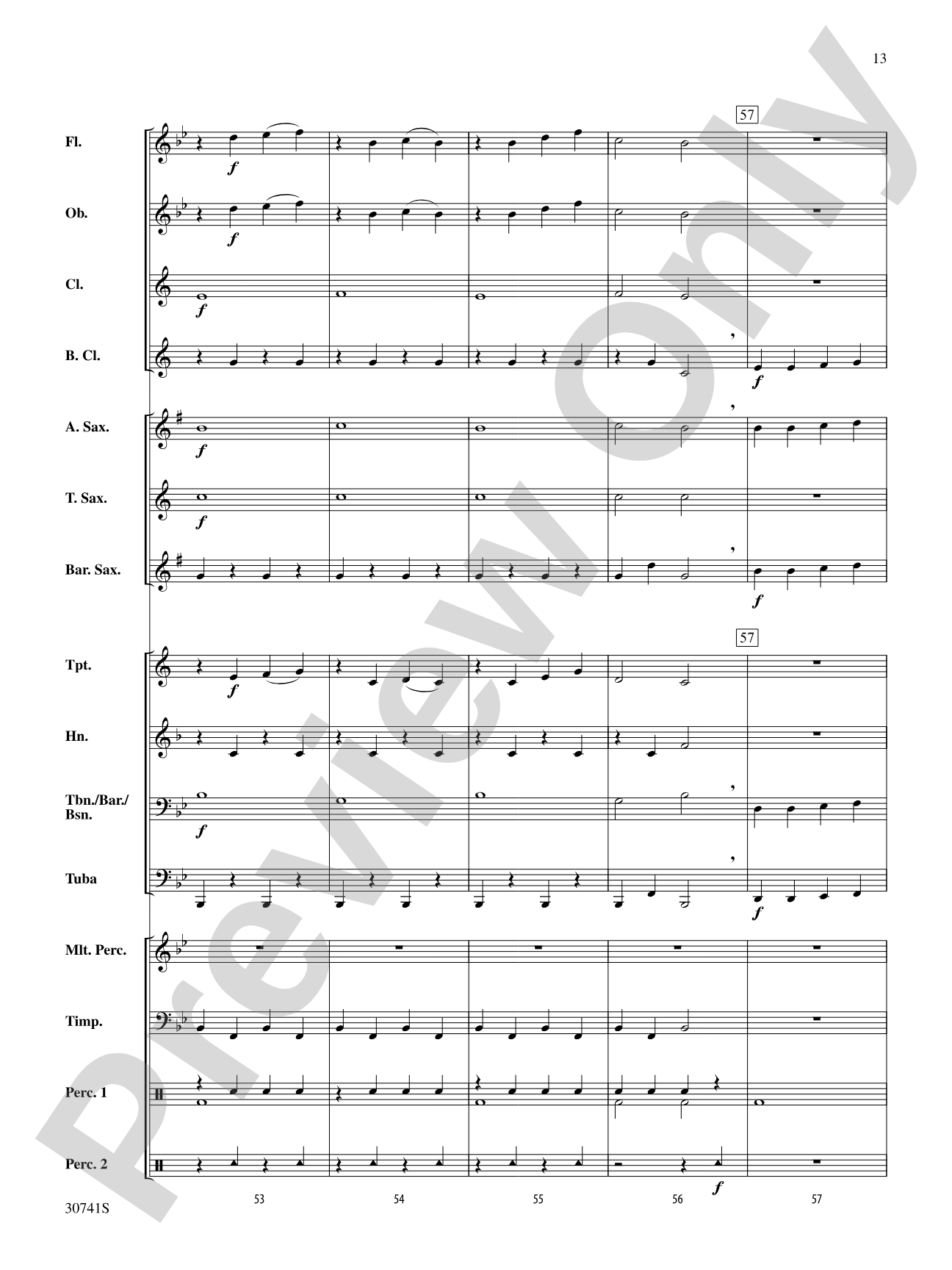 Symphonic Variants (Based on "Ode to Joy" from Symphony No. 9): Concert Band Conductor Score & Parts