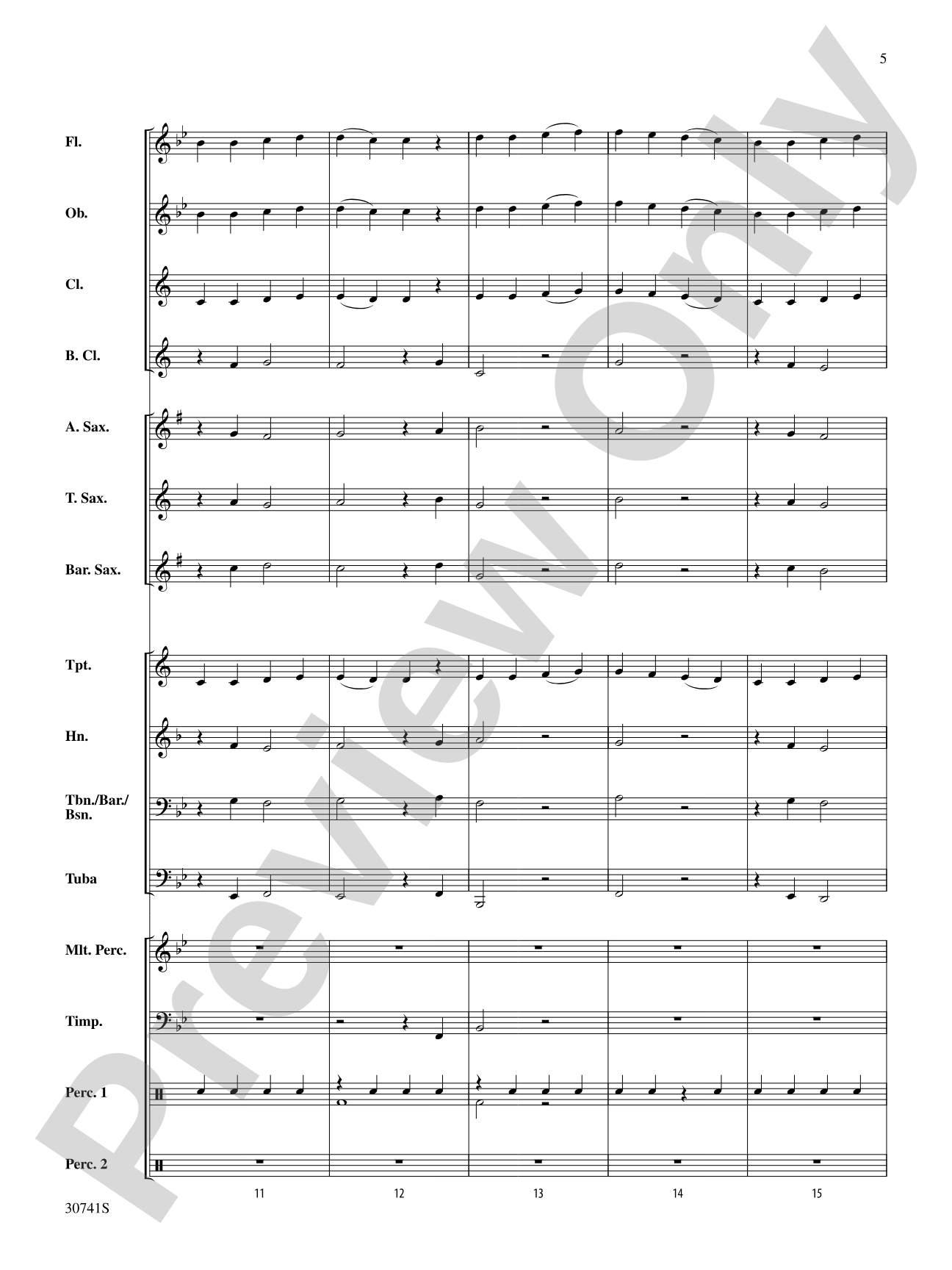 Symphonic Variants (Based on "Ode to Joy" from Symphony No. 9): Concert Band Conductor Score & Parts