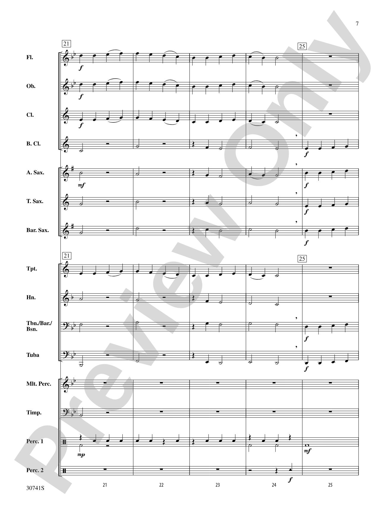 Symphonic Variants (Based on "Ode to Joy" from Symphony No. 9): Concert Band Conductor Score & Parts