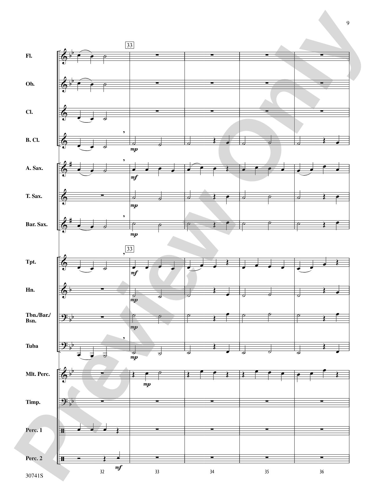 Symphonic Variants (Based on "Ode to Joy" from Symphony No. 9): Concert Band Conductor Score & Parts