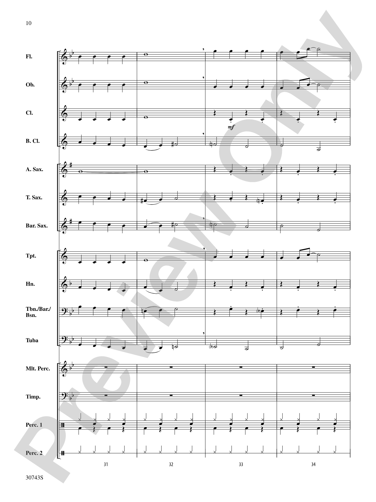 Jazzy Ol' Saint Nick: Concert Band Conductor Score & Parts