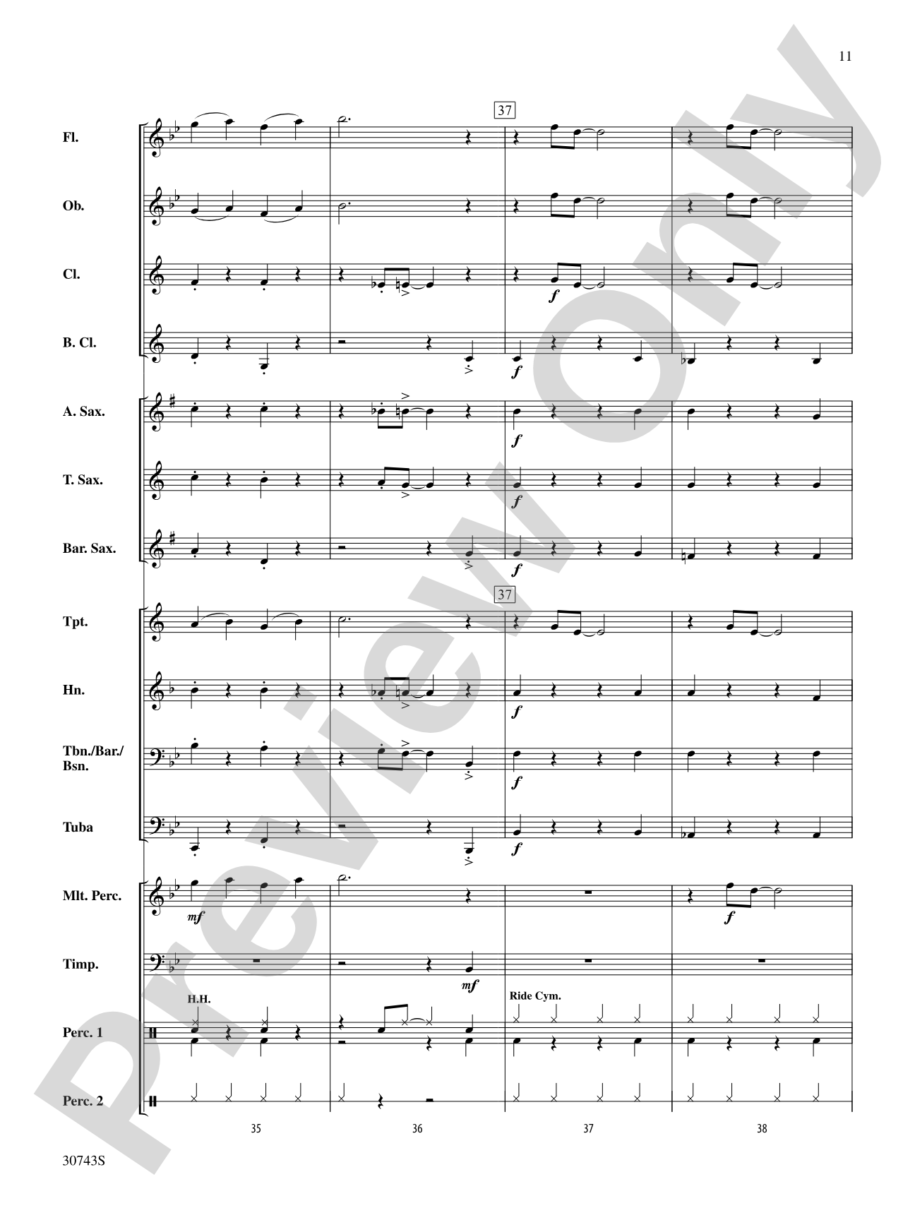 Jazzy Ol' Saint Nick: Concert Band Conductor Score & Parts