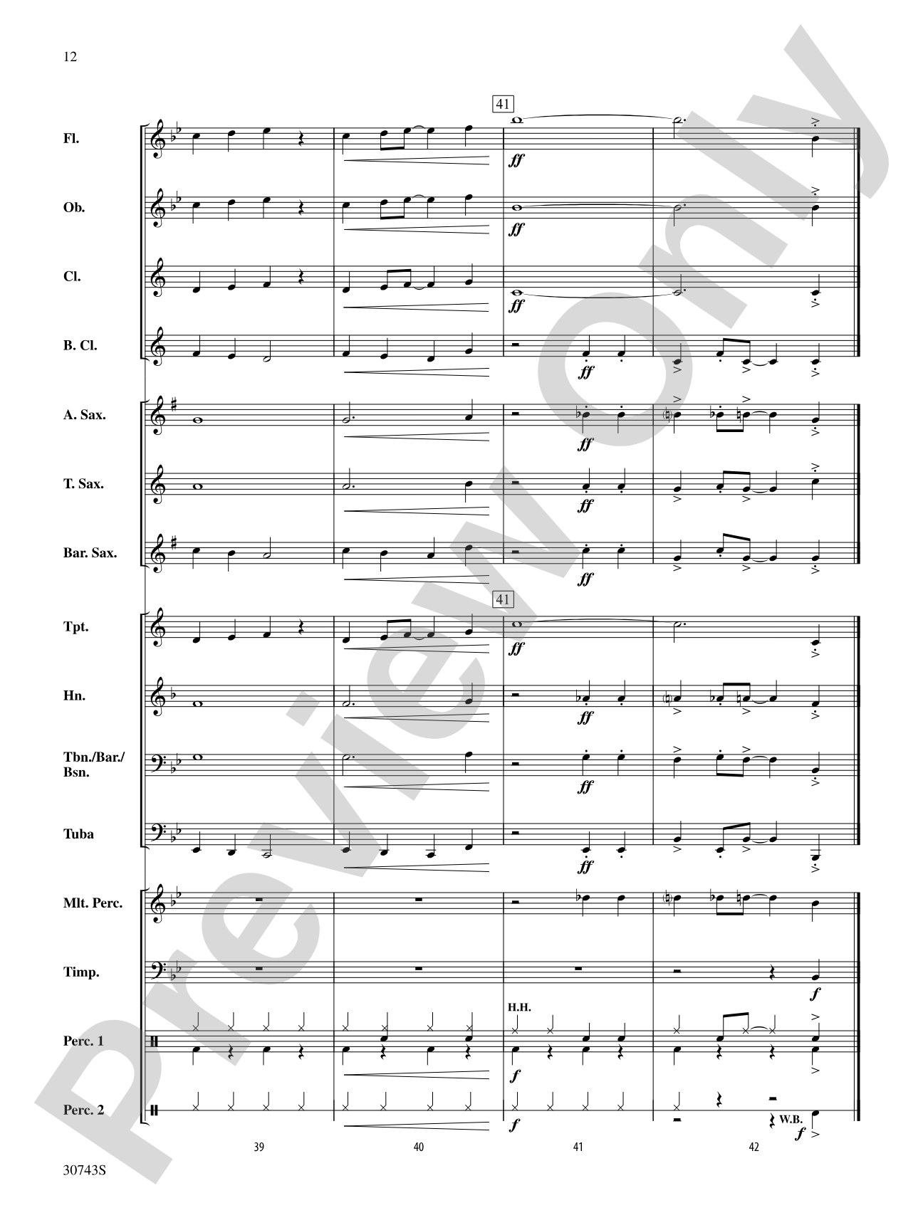 Jazzy Ol' Saint Nick: Concert Band Conductor Score & Parts
