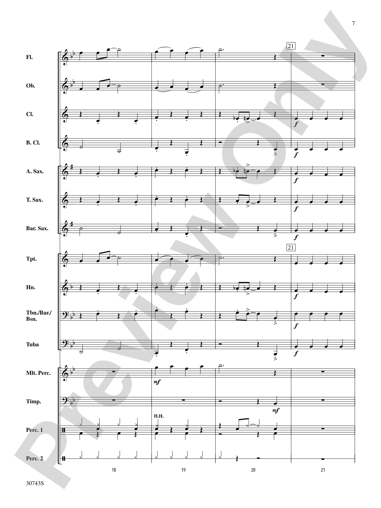 Jazzy Ol' Saint Nick: Concert Band Conductor Score & Parts