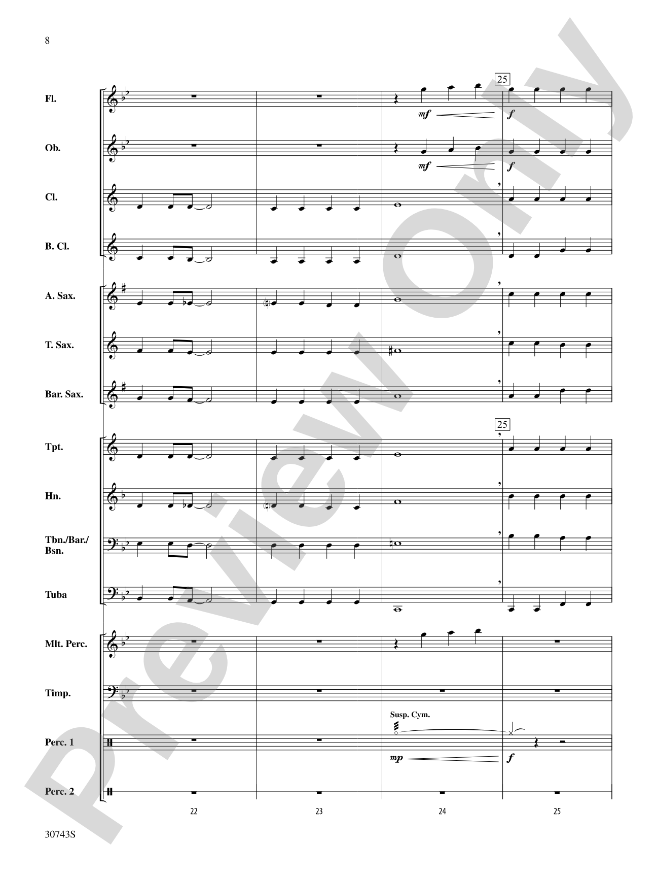 Jazzy Ol' Saint Nick: Concert Band Conductor Score & Parts