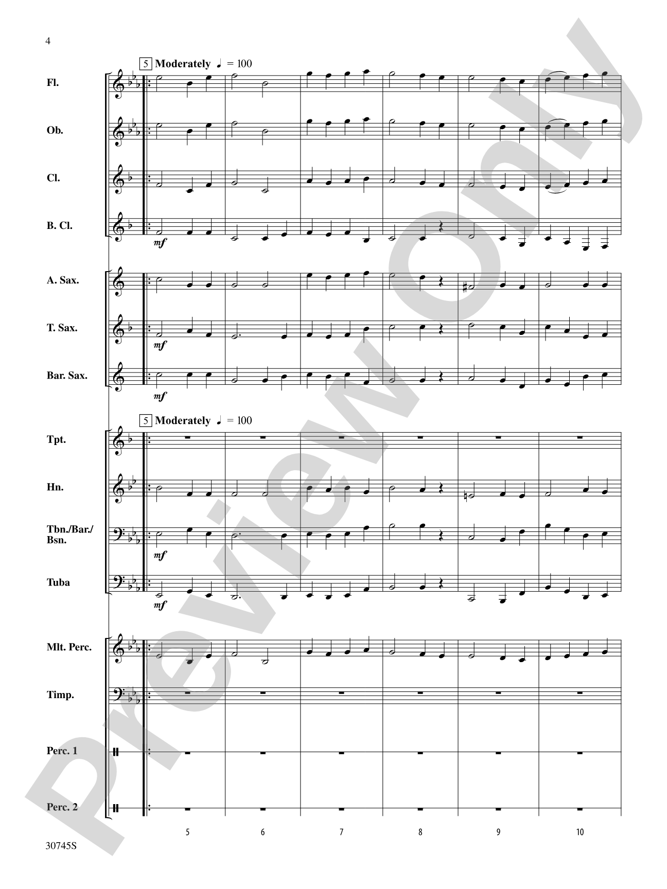 Joyful and Triumphant: Concert Band Conductor Score & Parts