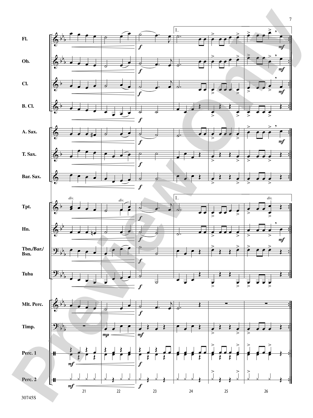 Joyful and Triumphant: Concert Band Conductor Score & Parts