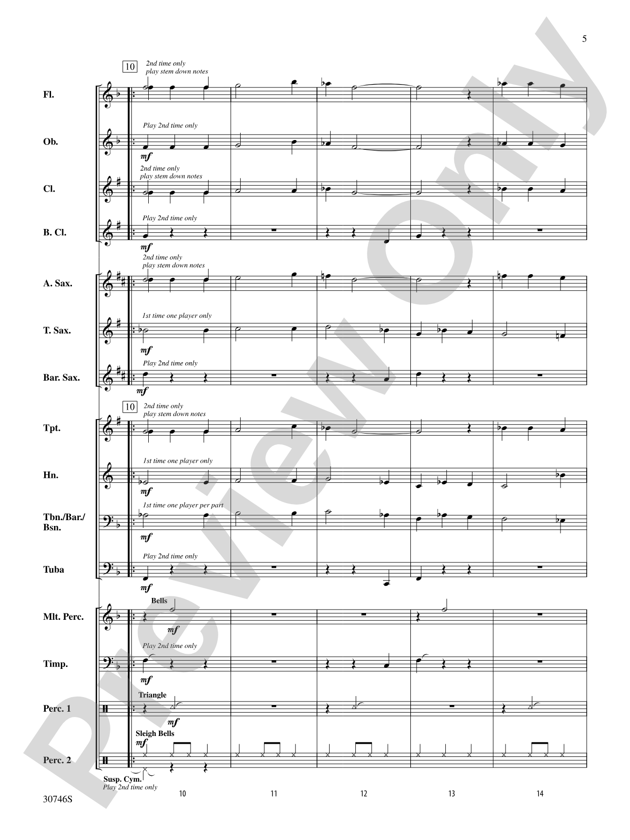 Arbolito de Navidad: Concert Band Conductor Score & Parts