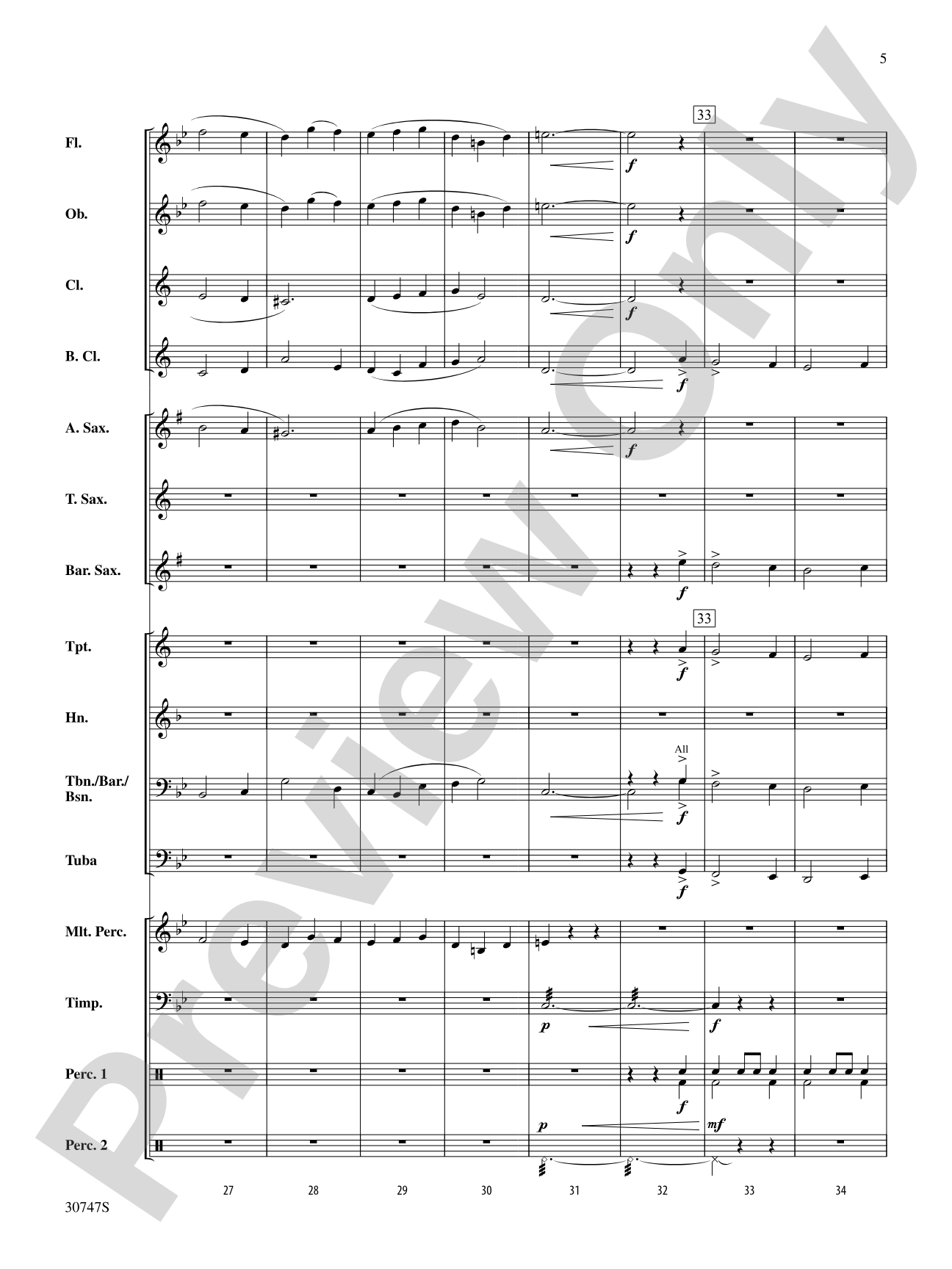 Coventry Carol: Concert Band Conductor Score & Parts