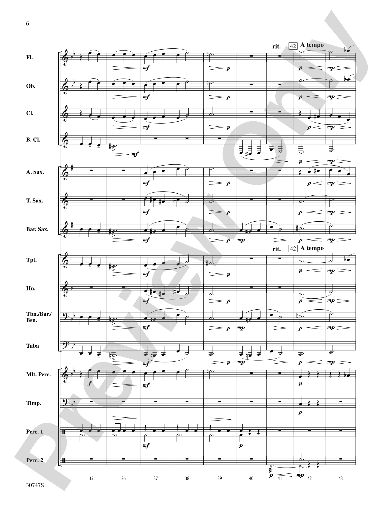 Coventry Carol: Concert Band Conductor Score & Parts