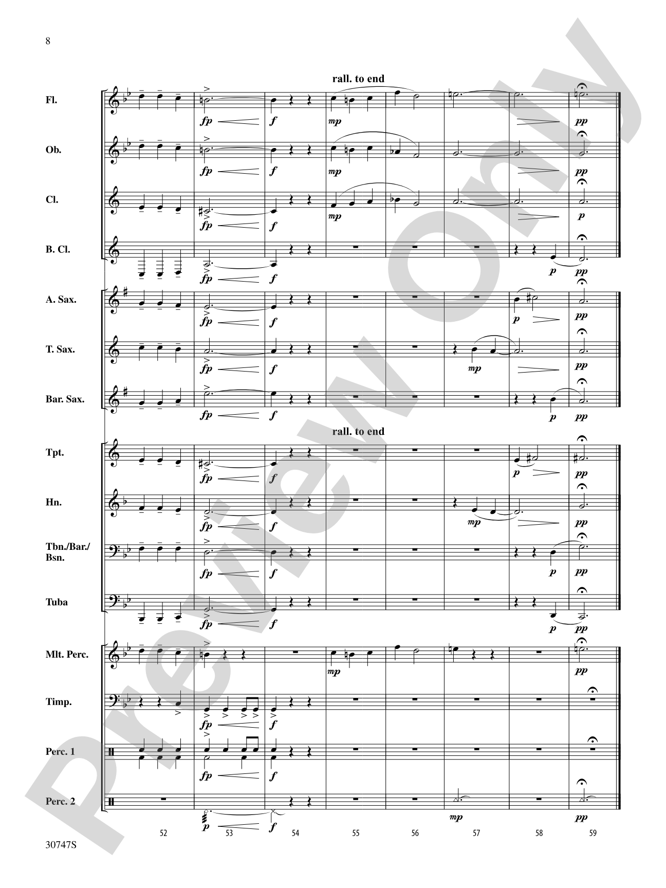 Coventry Carol: Concert Band Conductor Score & Parts