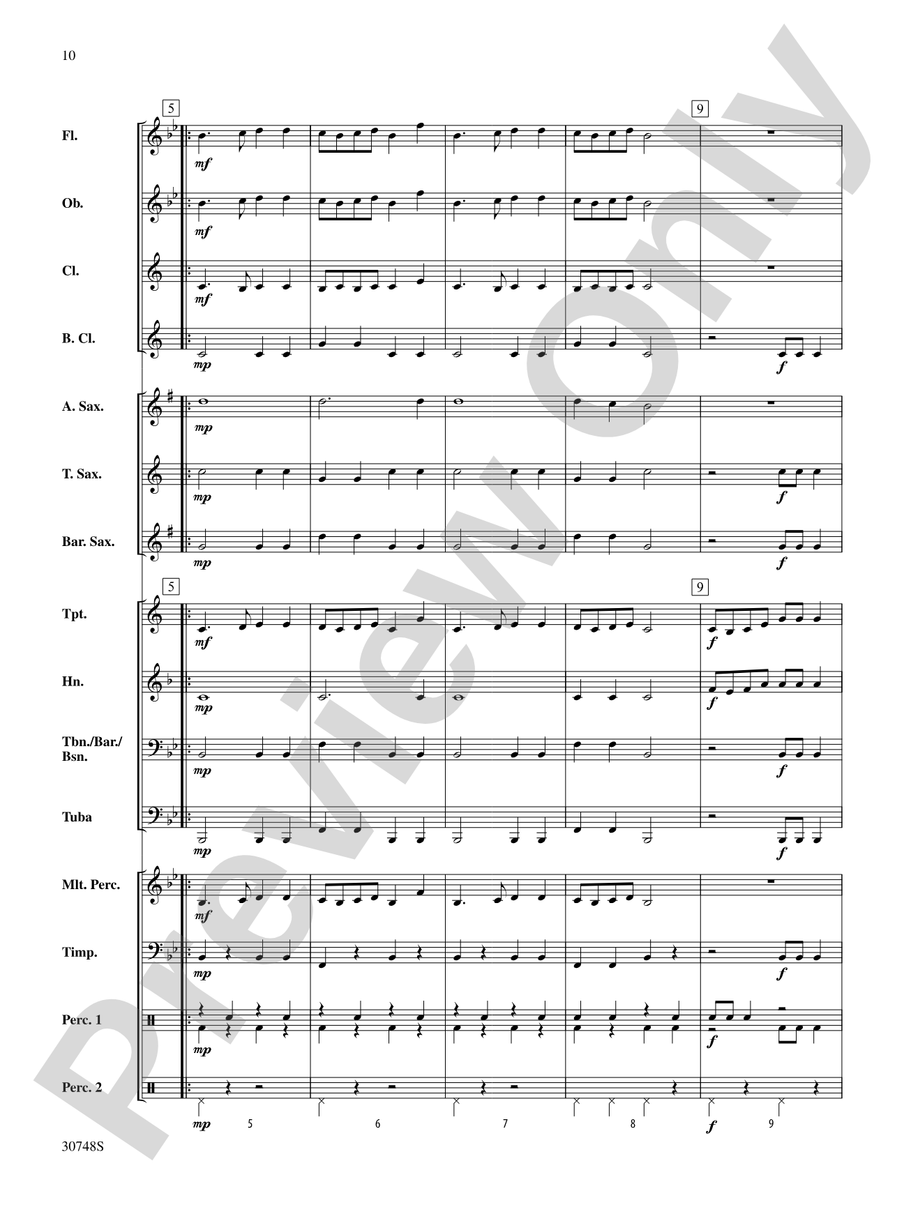 Belwin Beginning Band Kit #5: Concert Band Conductor Score & Parts