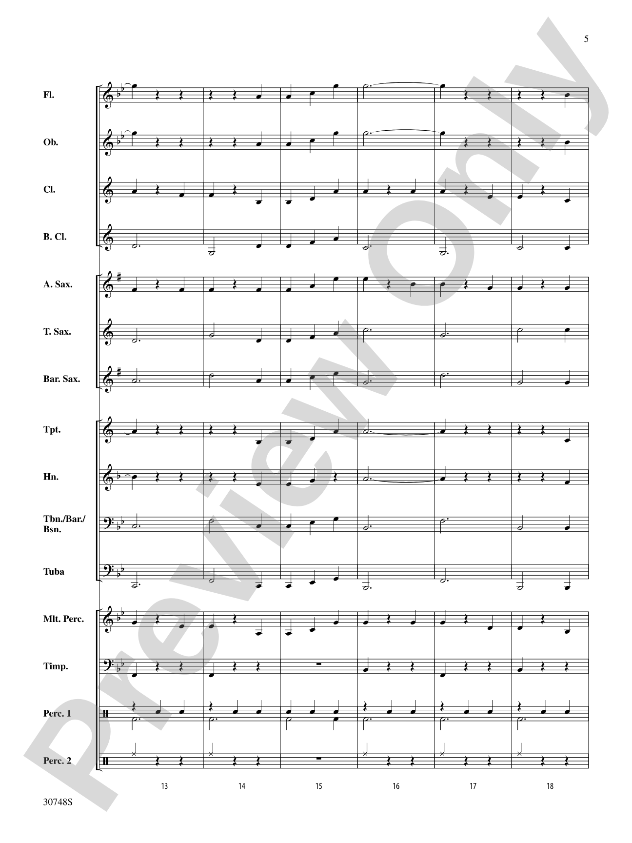 Belwin Beginning Band Kit #5: Concert Band Conductor Score & Parts