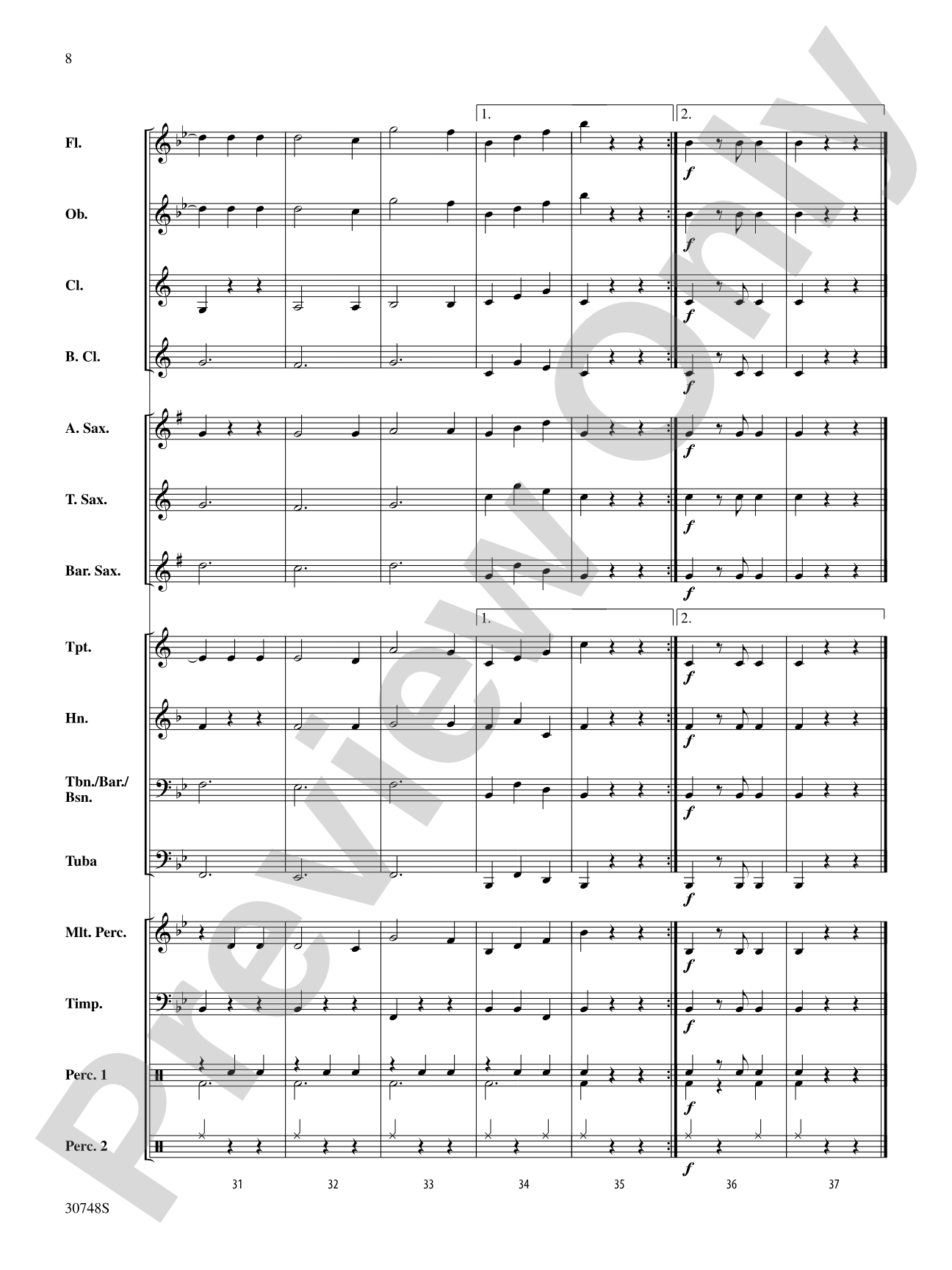 Belwin Beginning Band Kit #5: Concert Band Conductor Score & Parts