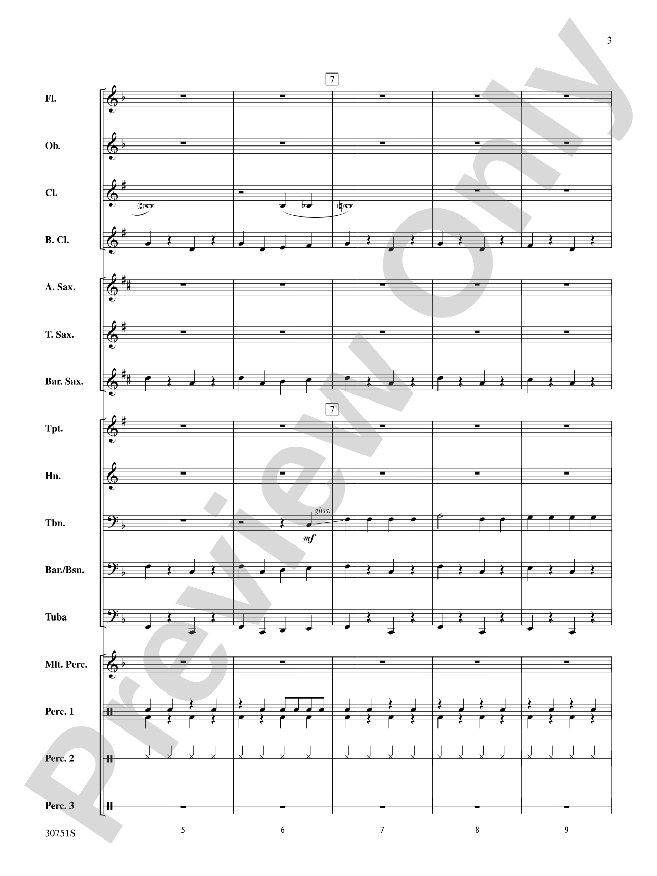 Dem Bones: Concert Band Conductor Score & Parts