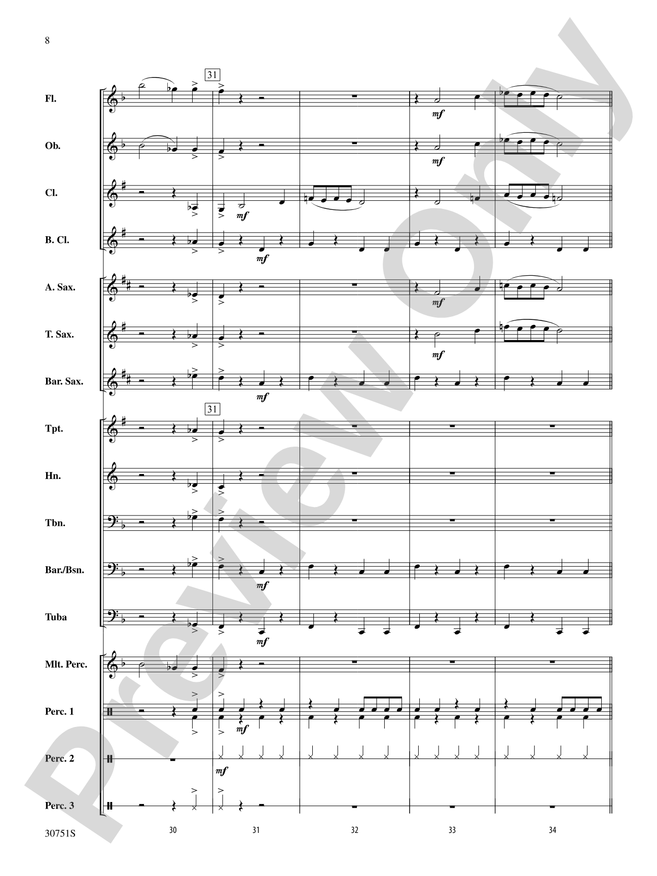 Dem Bones: Concert Band Conductor Score & Parts