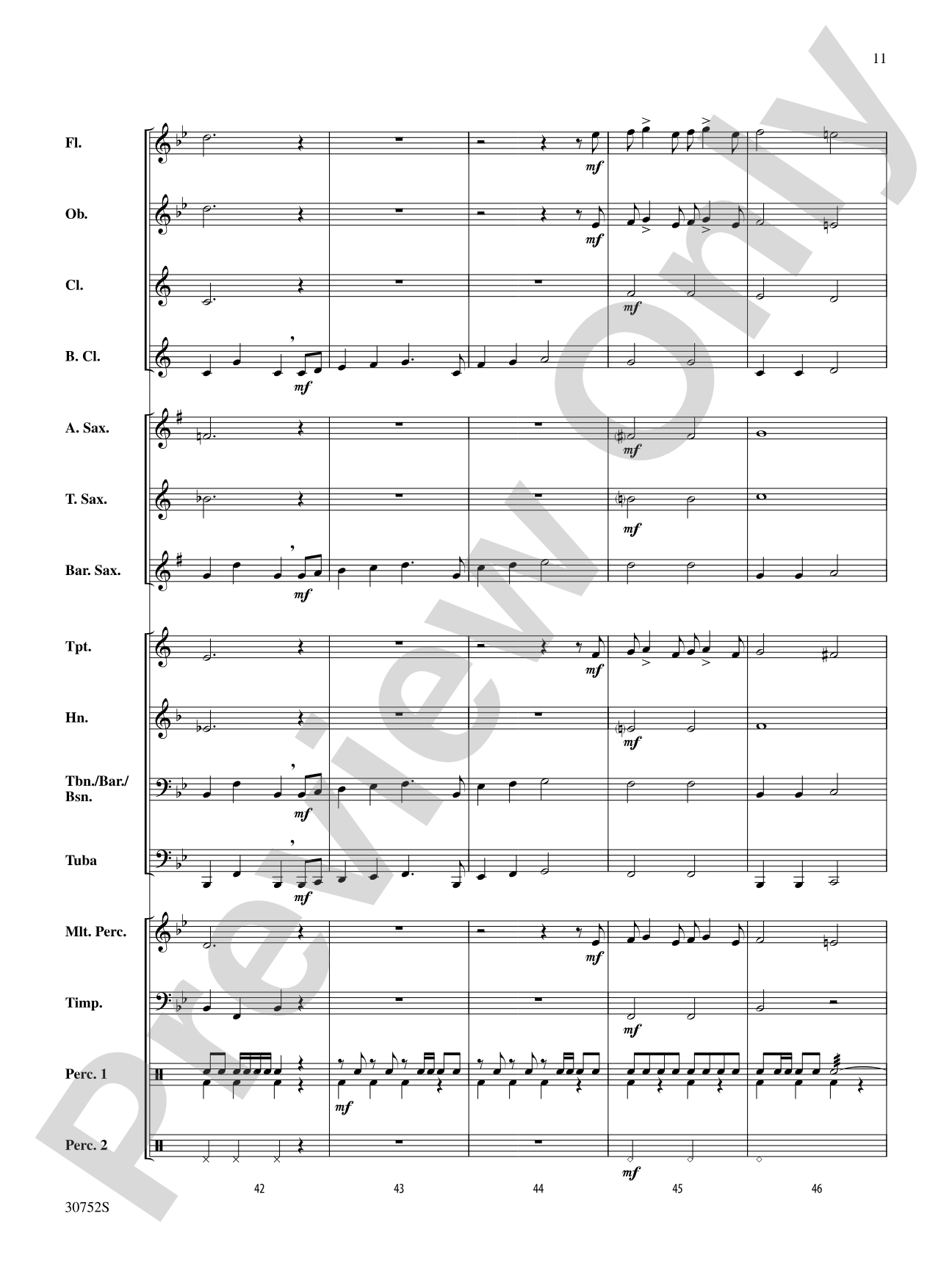 March Bits & Pieces: Concert Band Conductor Score & Parts