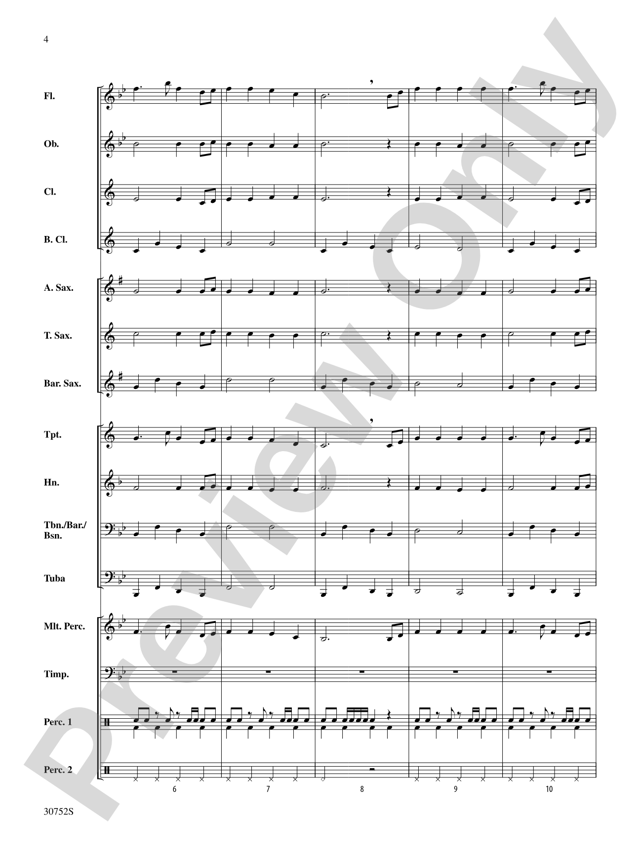 March Bits & Pieces: Concert Band Conductor Score & Parts