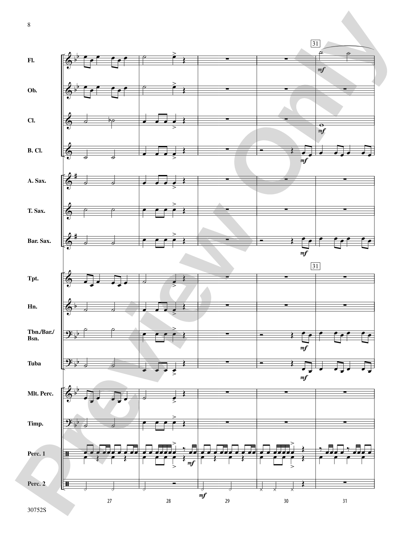 March Bits & Pieces: Concert Band Conductor Score & Parts