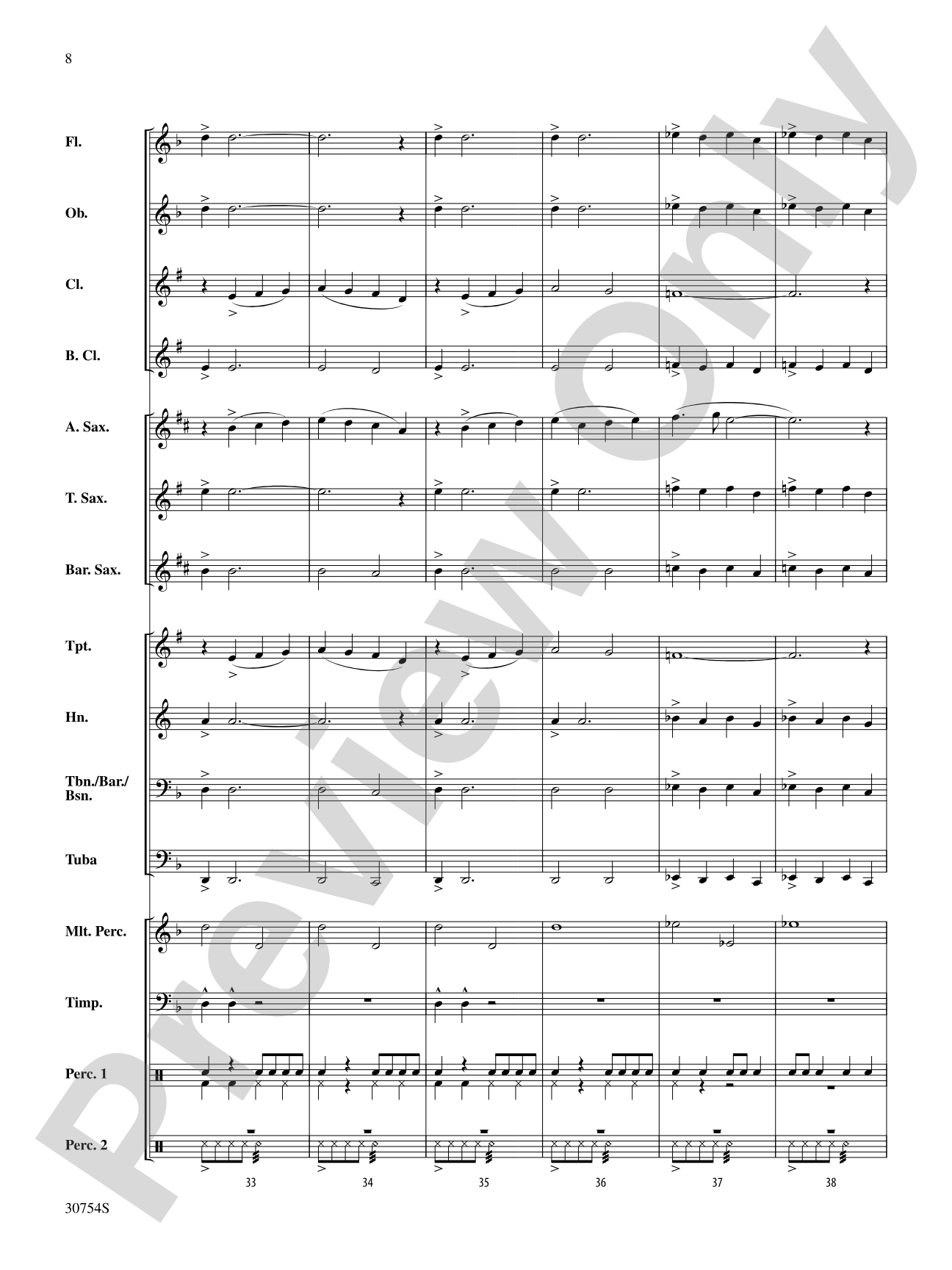 Final Impact: Concert Band Conductor Score & Parts