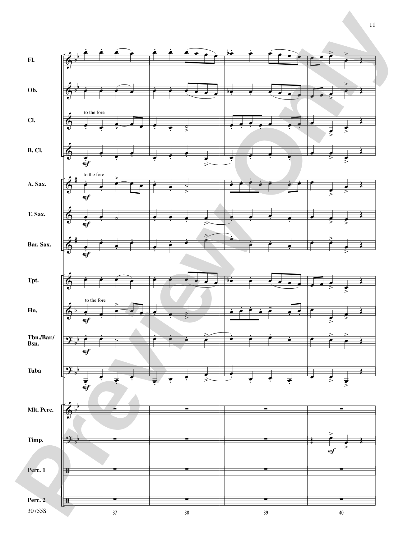 Shepherd's Hey: Concert Band Conductor Score & Parts
