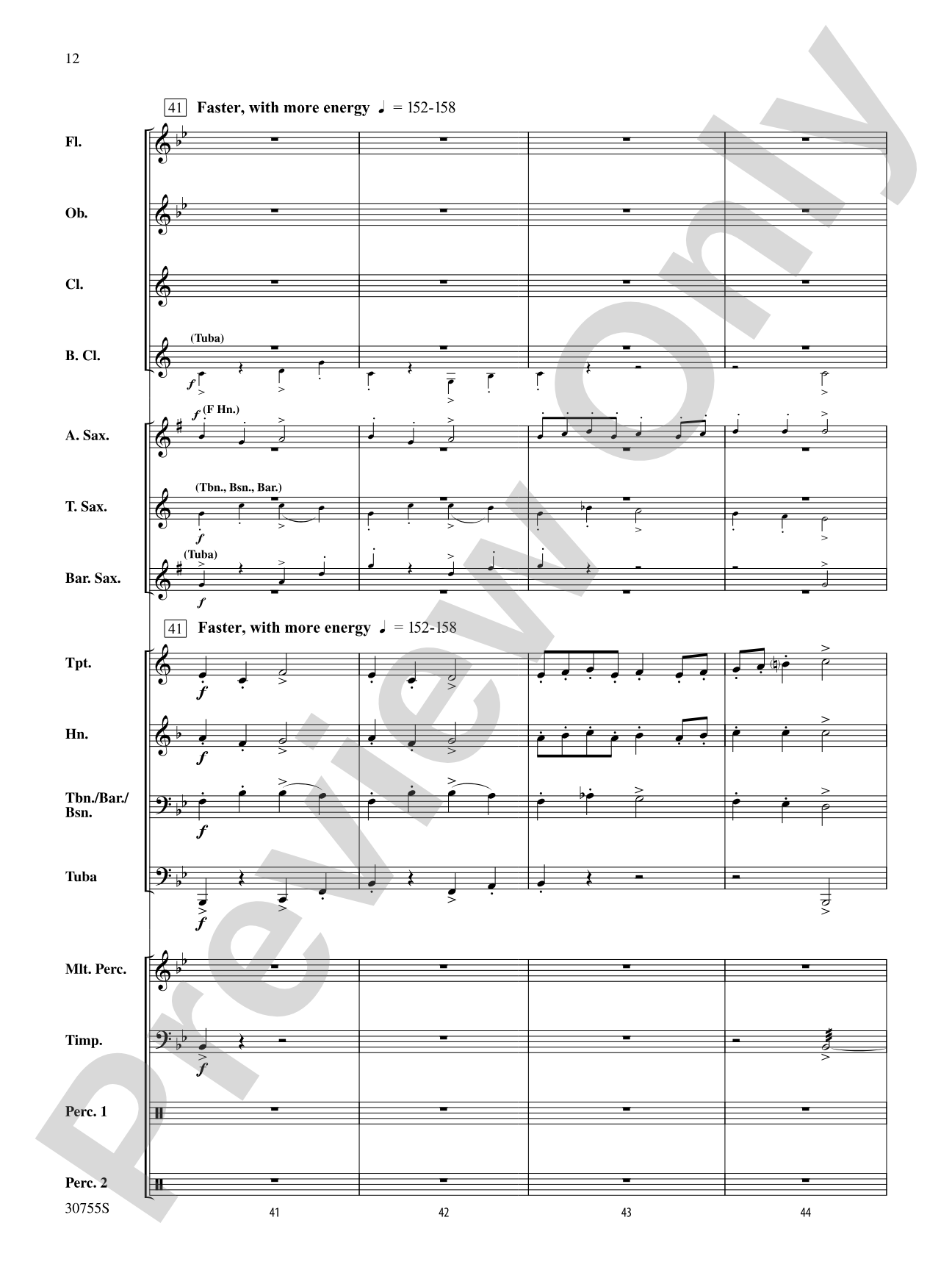 Shepherd's Hey: Concert Band Conductor Score & Parts