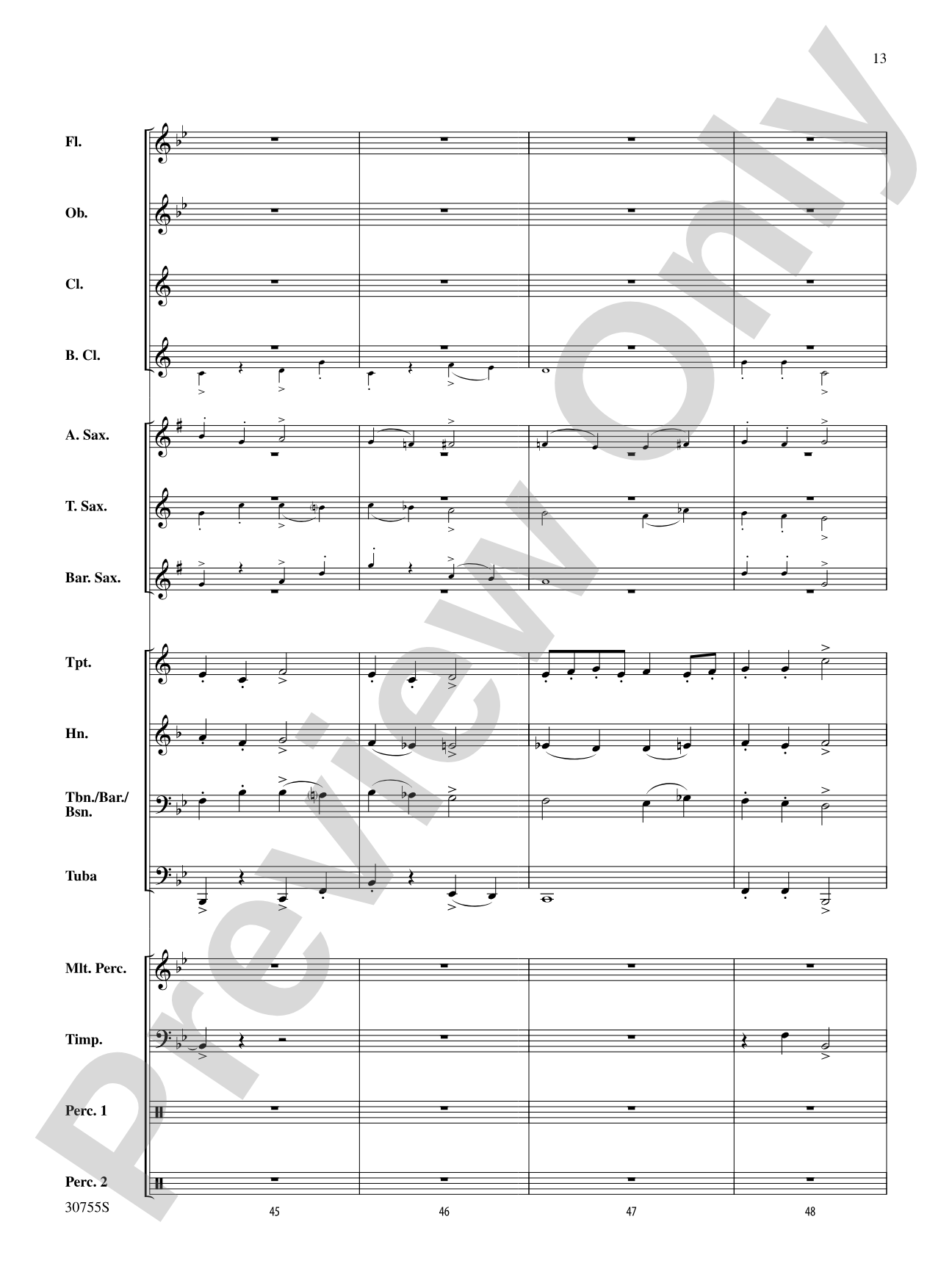 Shepherd's Hey: Concert Band Conductor Score & Parts