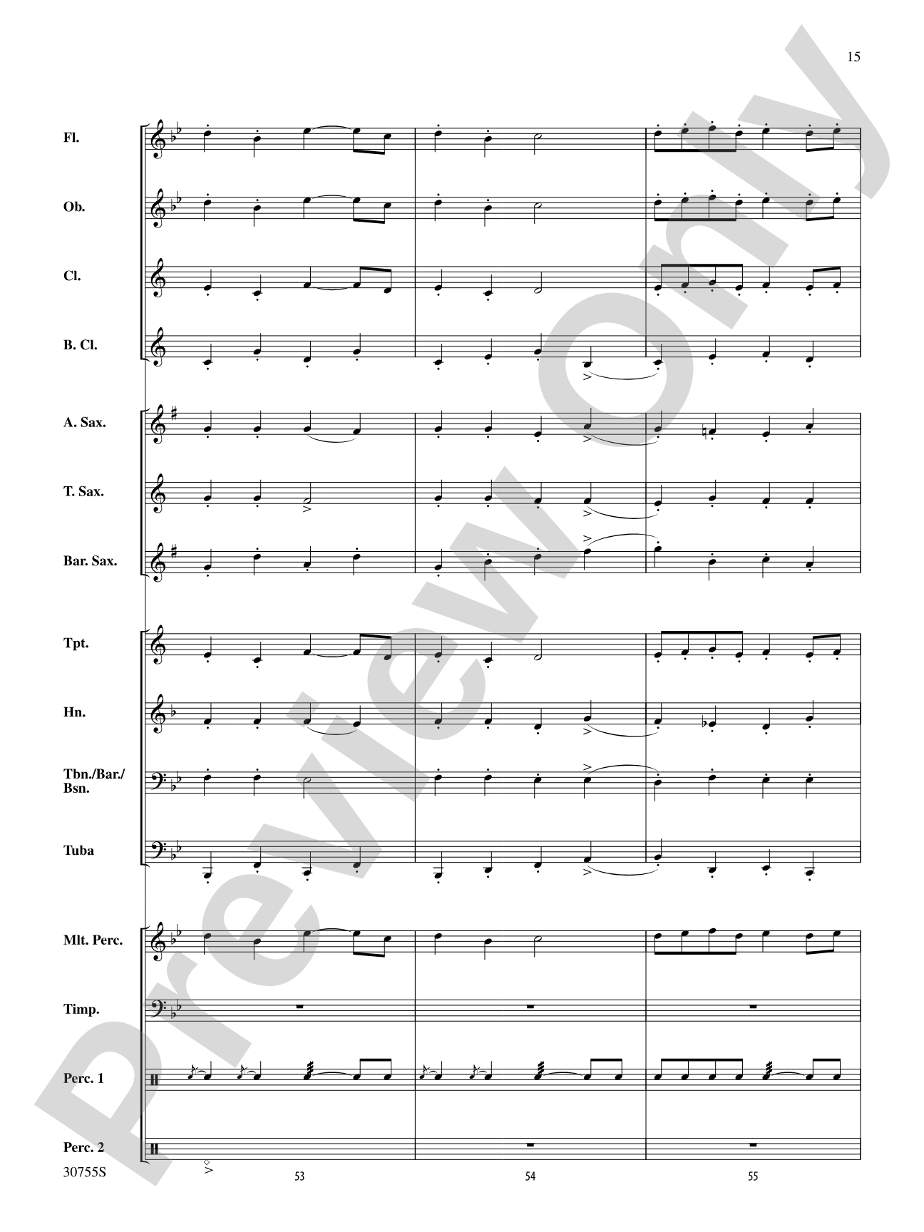 Shepherd's Hey: Concert Band Conductor Score & Parts