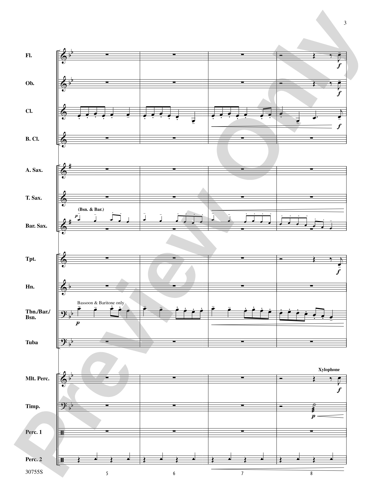 Shepherd's Hey: Concert Band Conductor Score & Parts