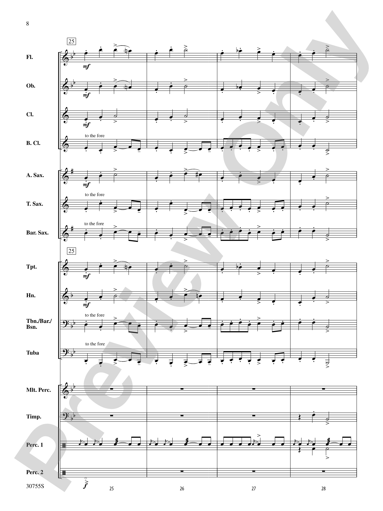 Shepherd's Hey: Concert Band Conductor Score & Parts