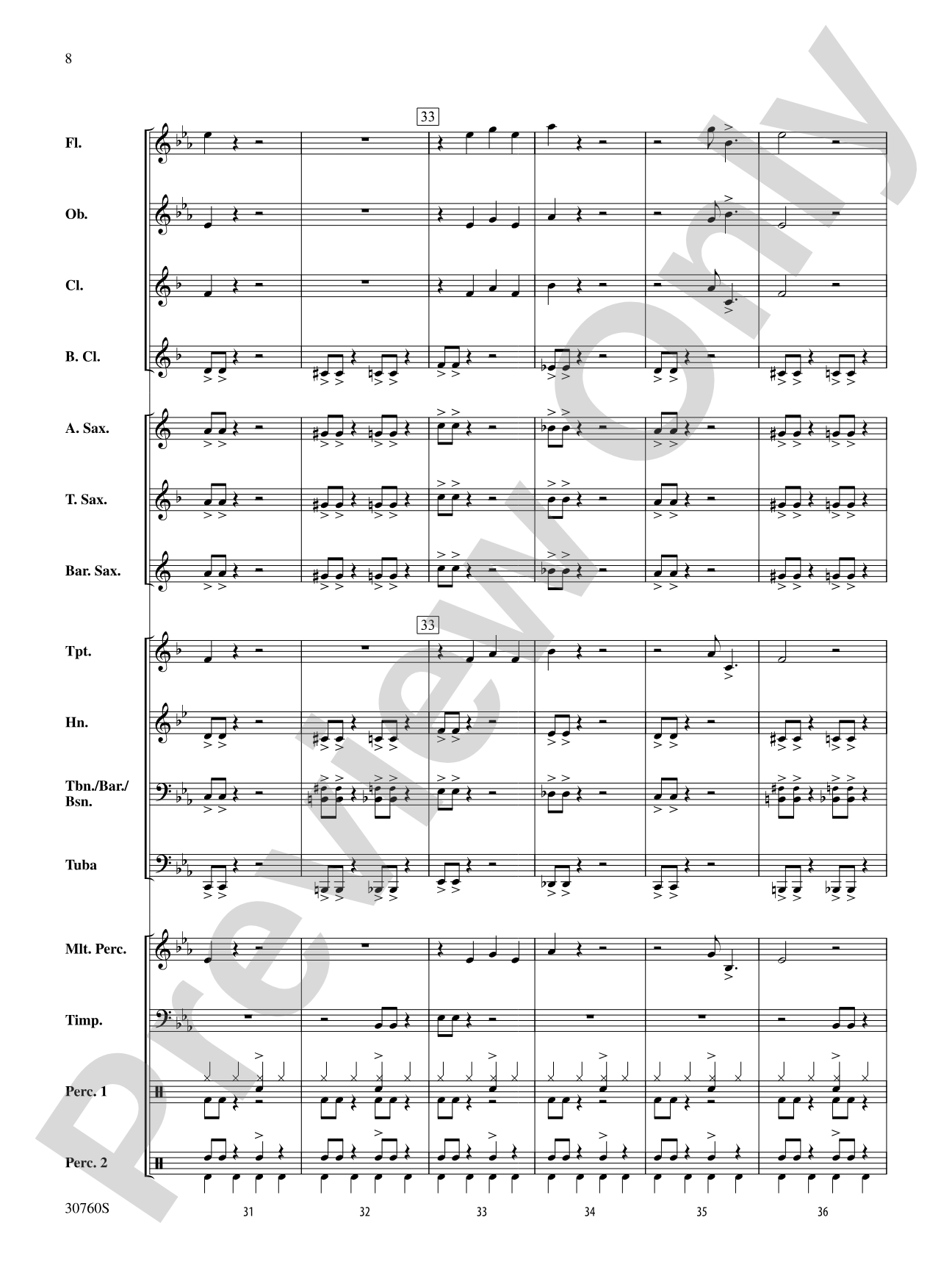Brain Stew: Concert Band Conductor Score & Parts