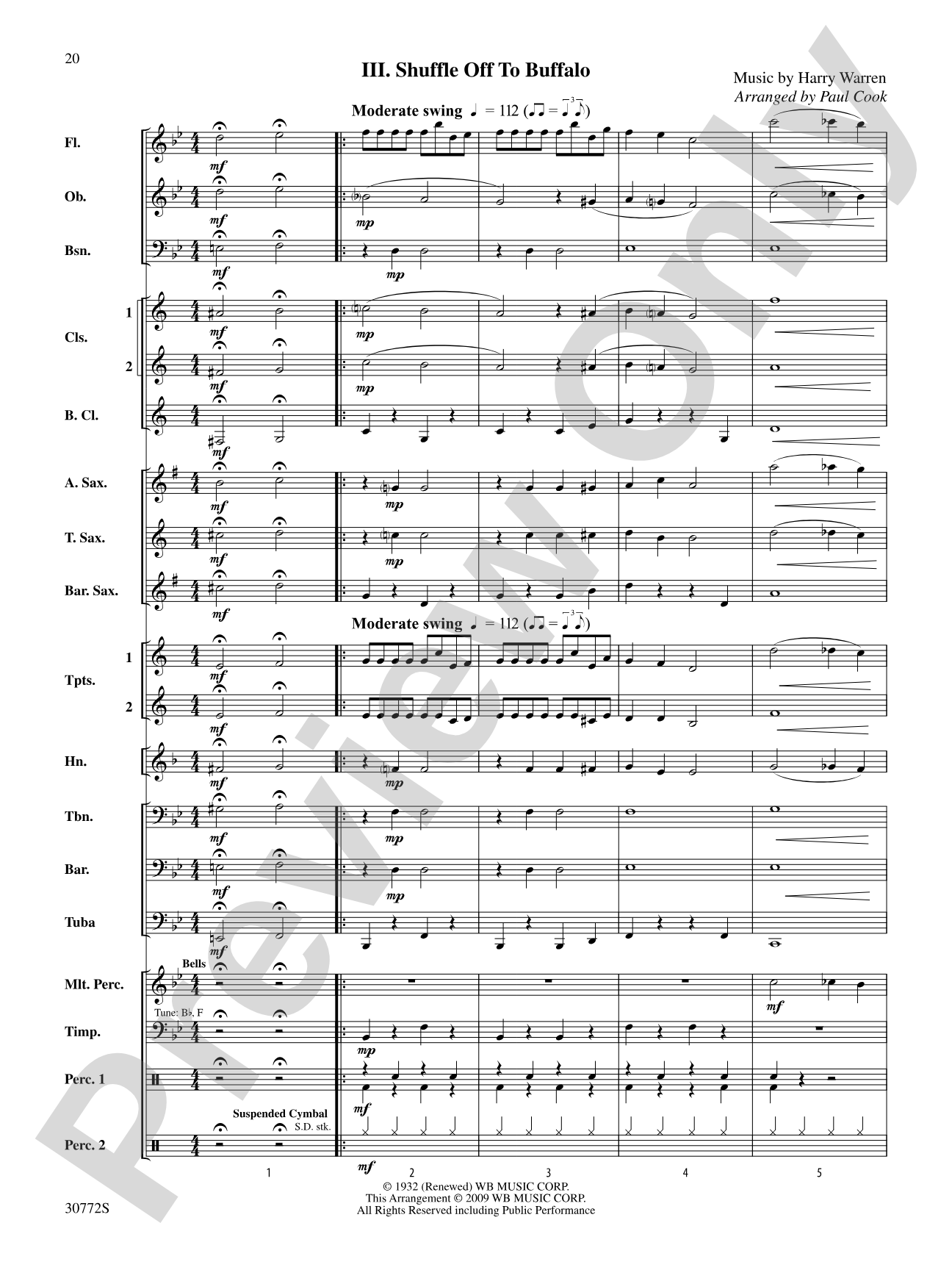 The Buffalo Suite: Concert Band Conductor Score & Parts