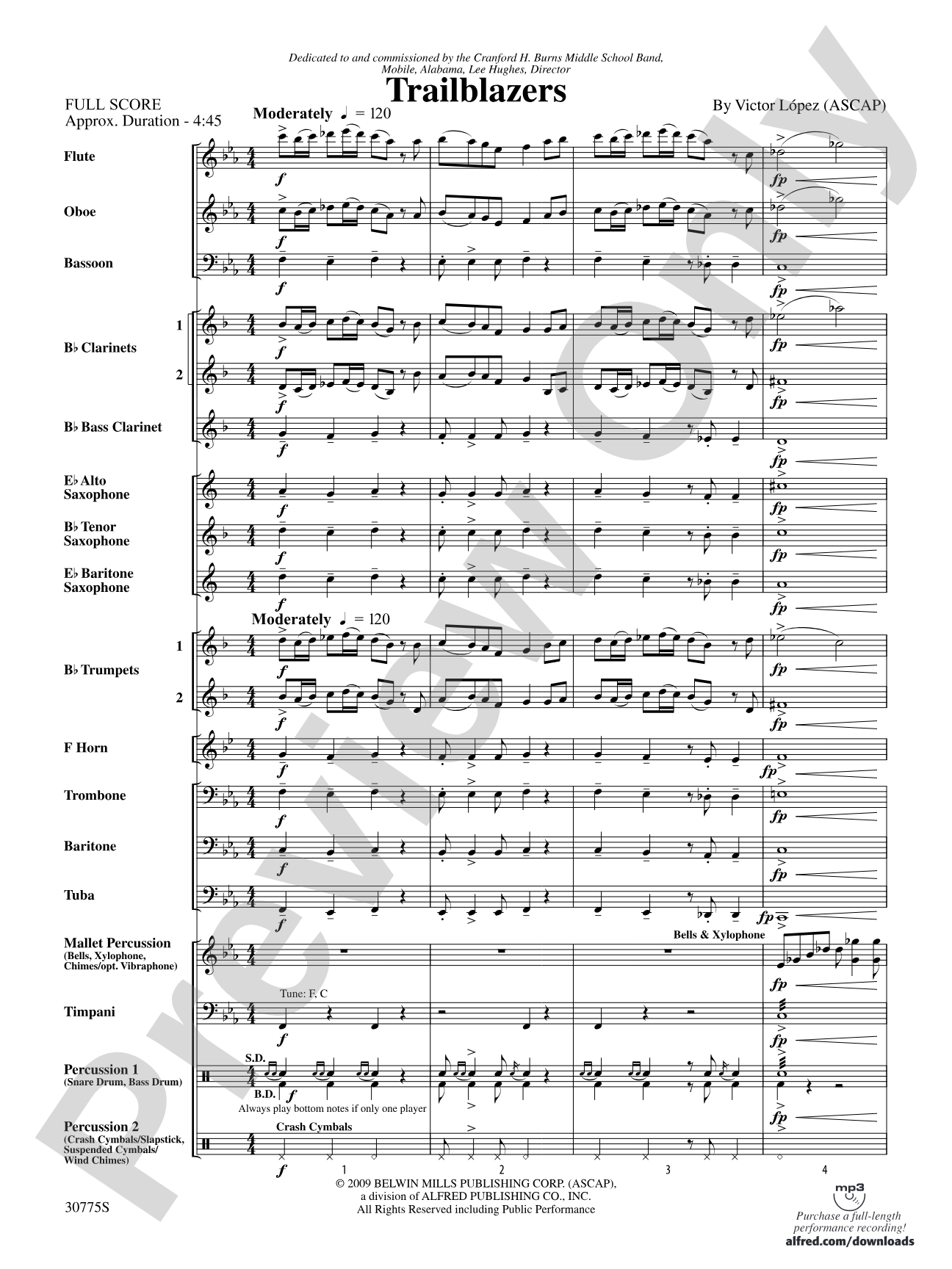 Trailblazers: Concert Band Conductor Score & Parts