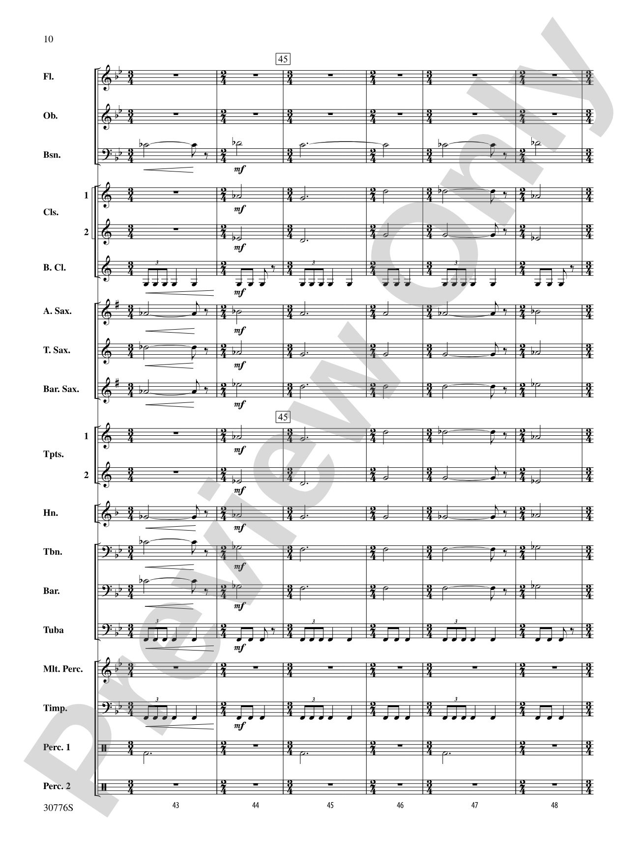 The Planets: Concert Band Conductor Score & Parts
