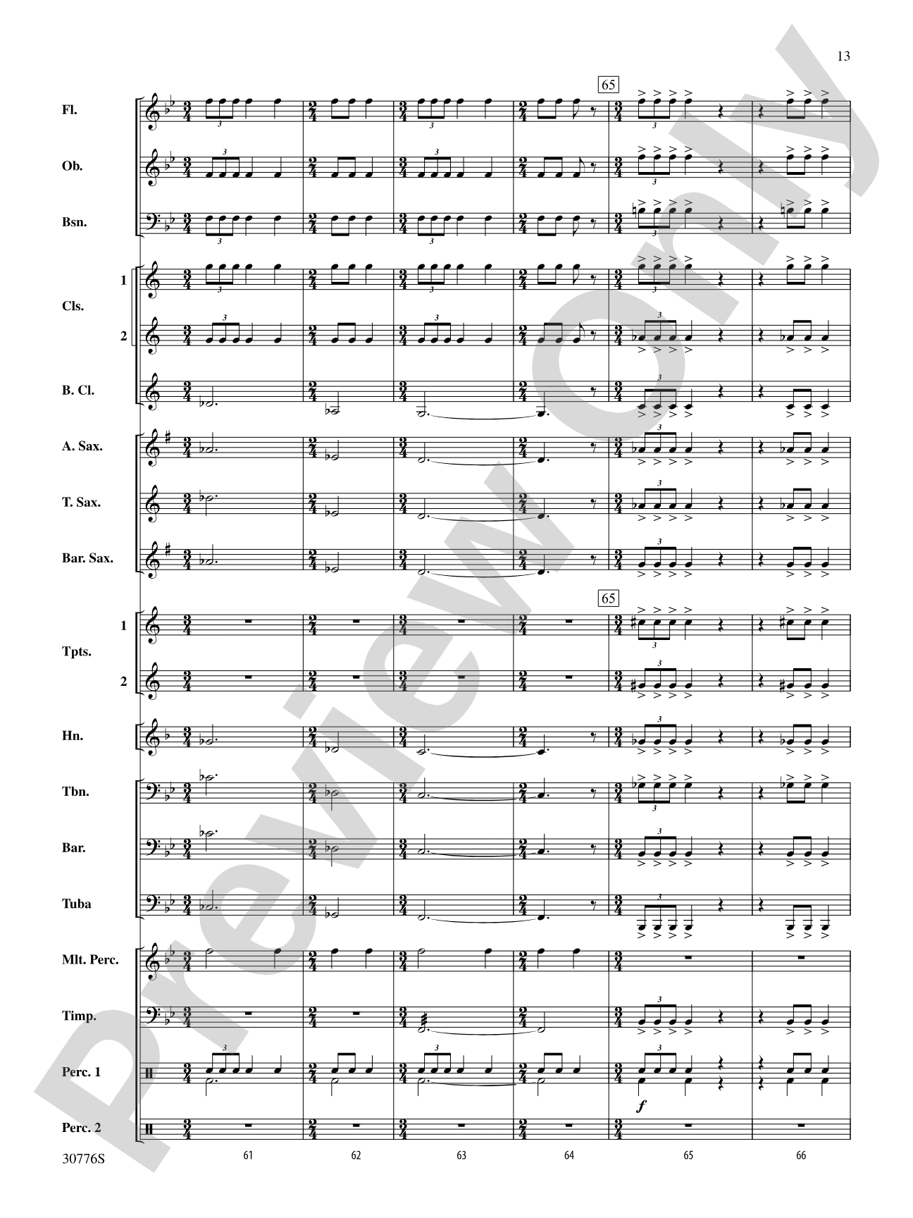 The Planets: Concert Band Conductor Score & Parts