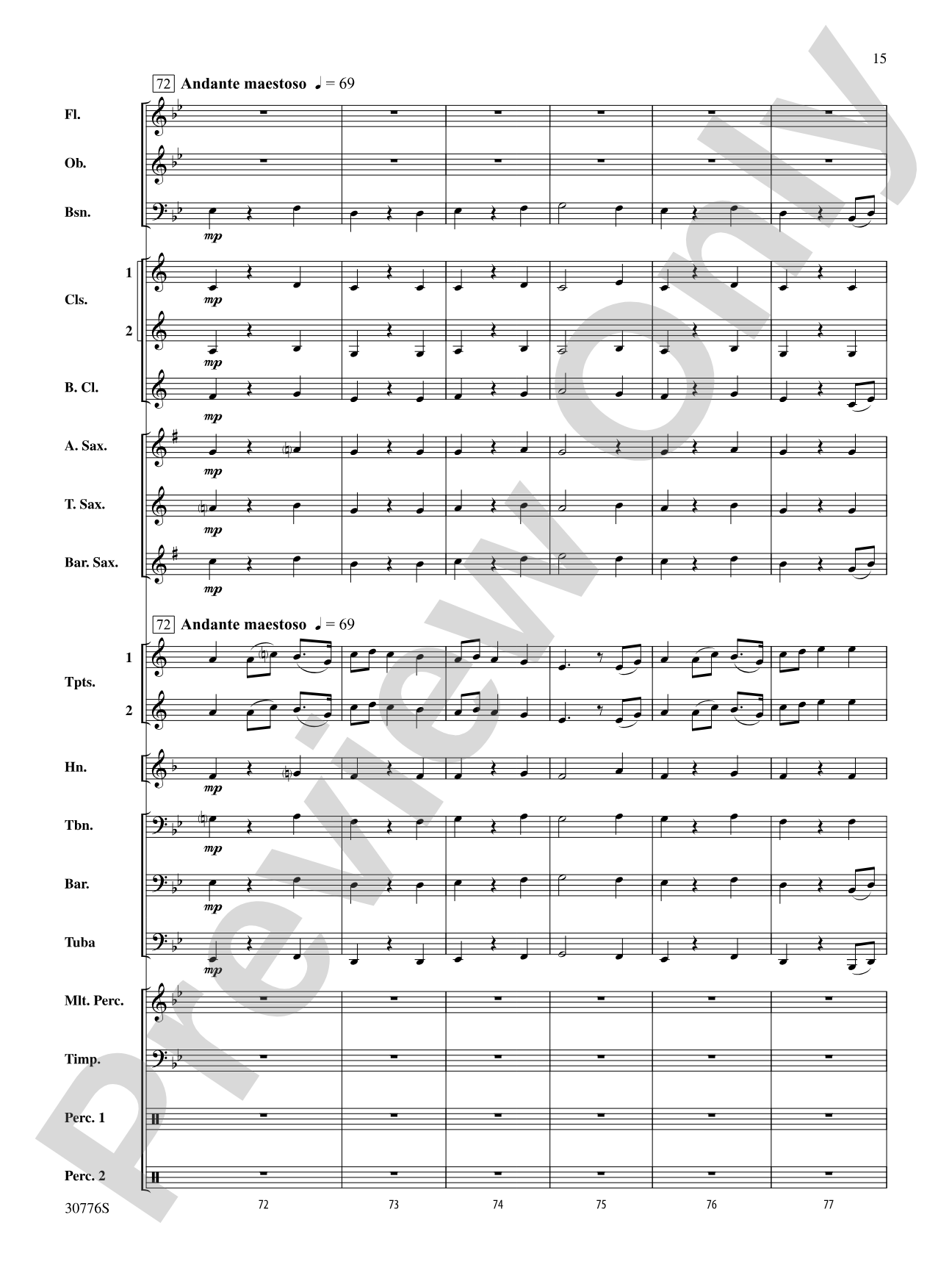 The Planets: Concert Band Conductor Score & Parts