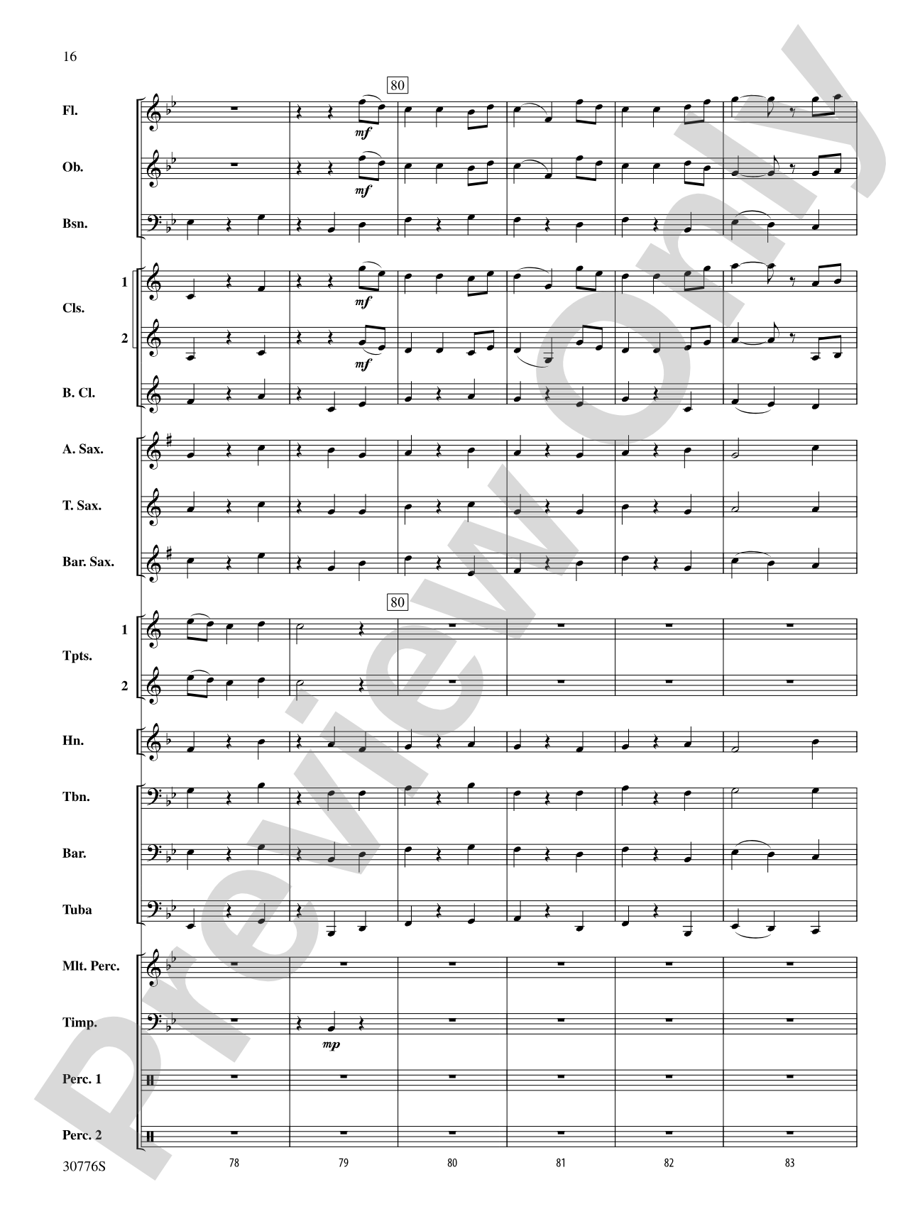 The Planets: Concert Band Conductor Score & Parts