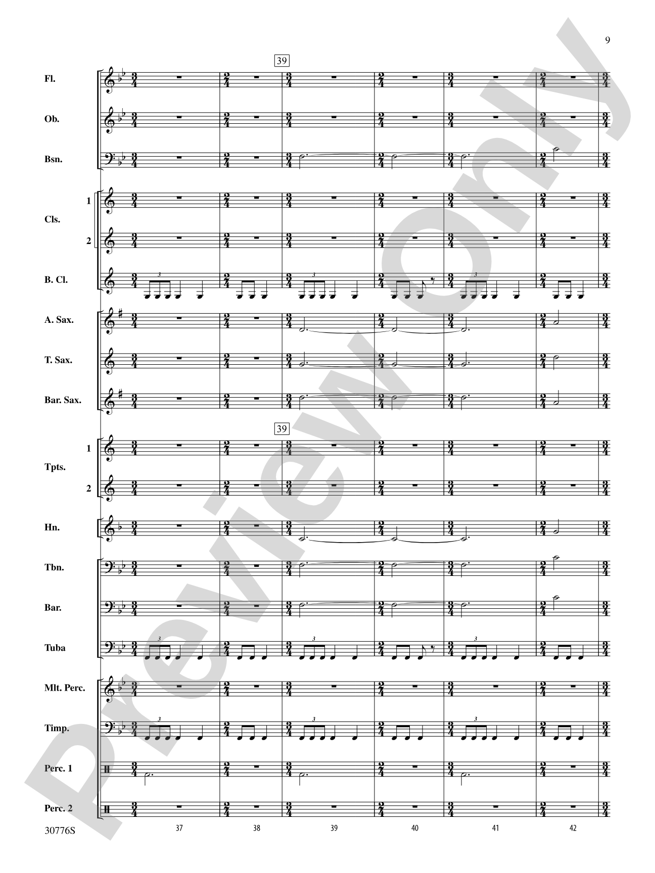 The Planets: Concert Band Conductor Score & Parts