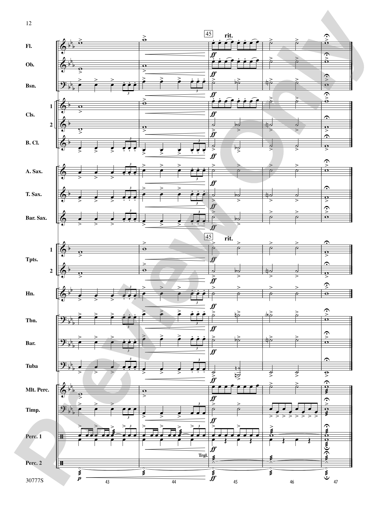 Holiday Grand Finale (Based on "Good King Wenceslas"): Concert Band Conductor Score & Parts