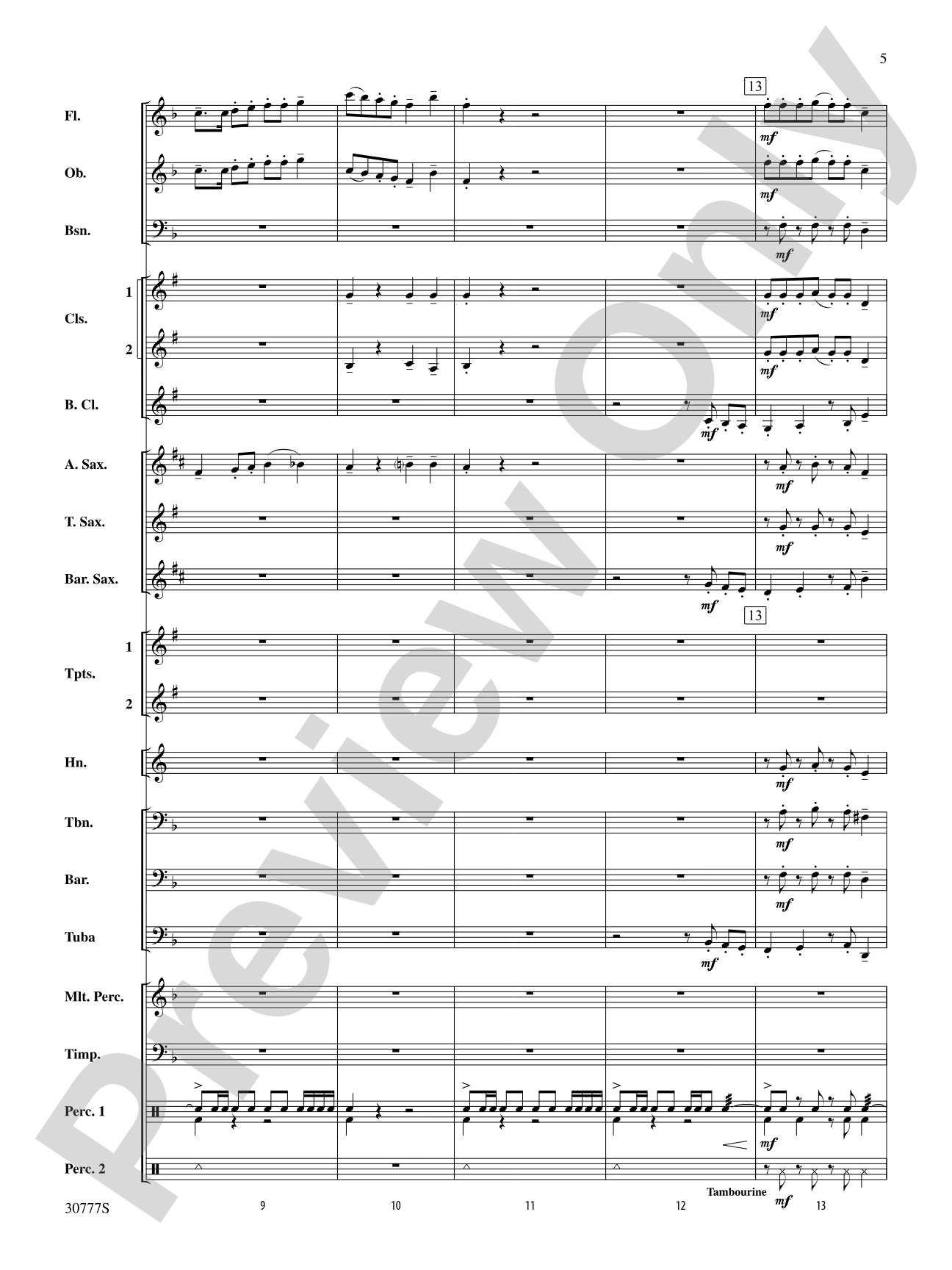 Holiday Grand Finale (Based on "Good King Wenceslas"): Concert Band Conductor Score & Parts