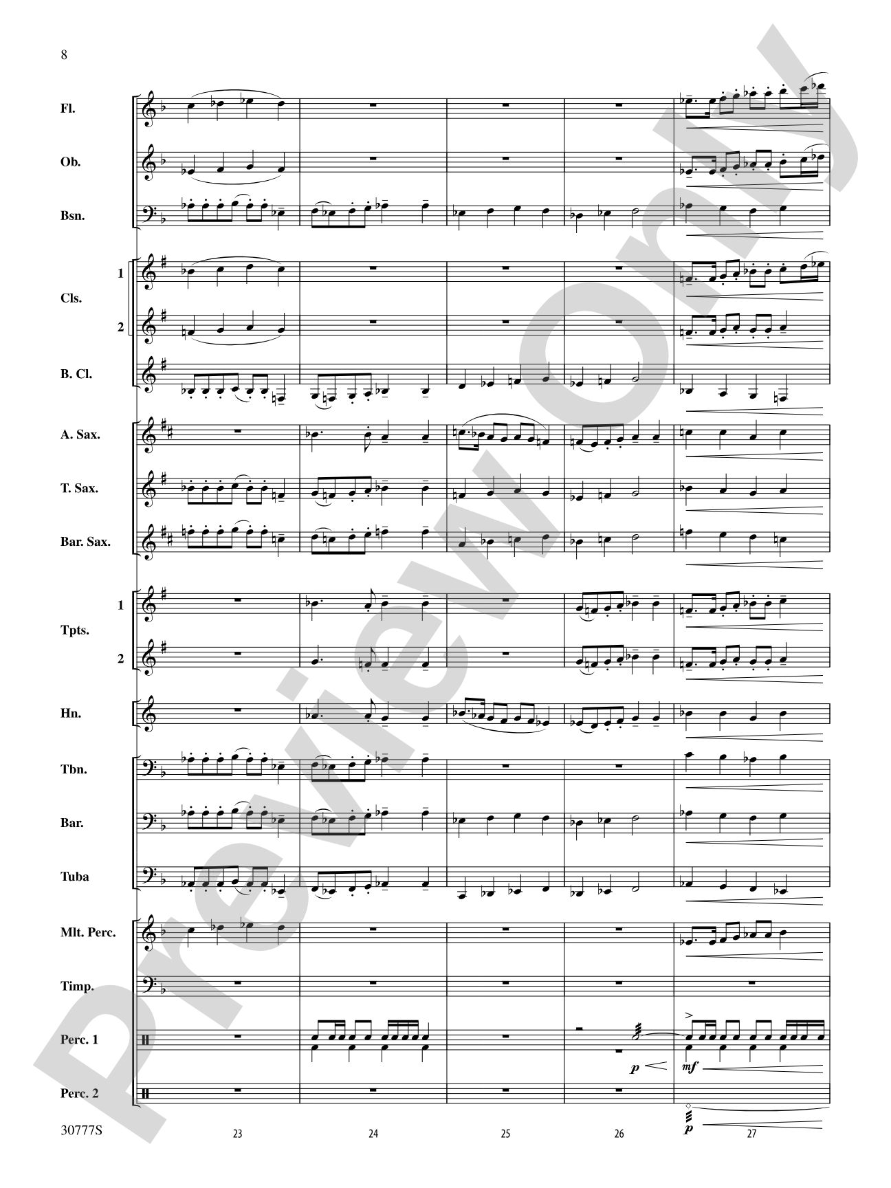 Holiday Grand Finale (Based on "Good King Wenceslas"): Concert Band Conductor Score & Parts