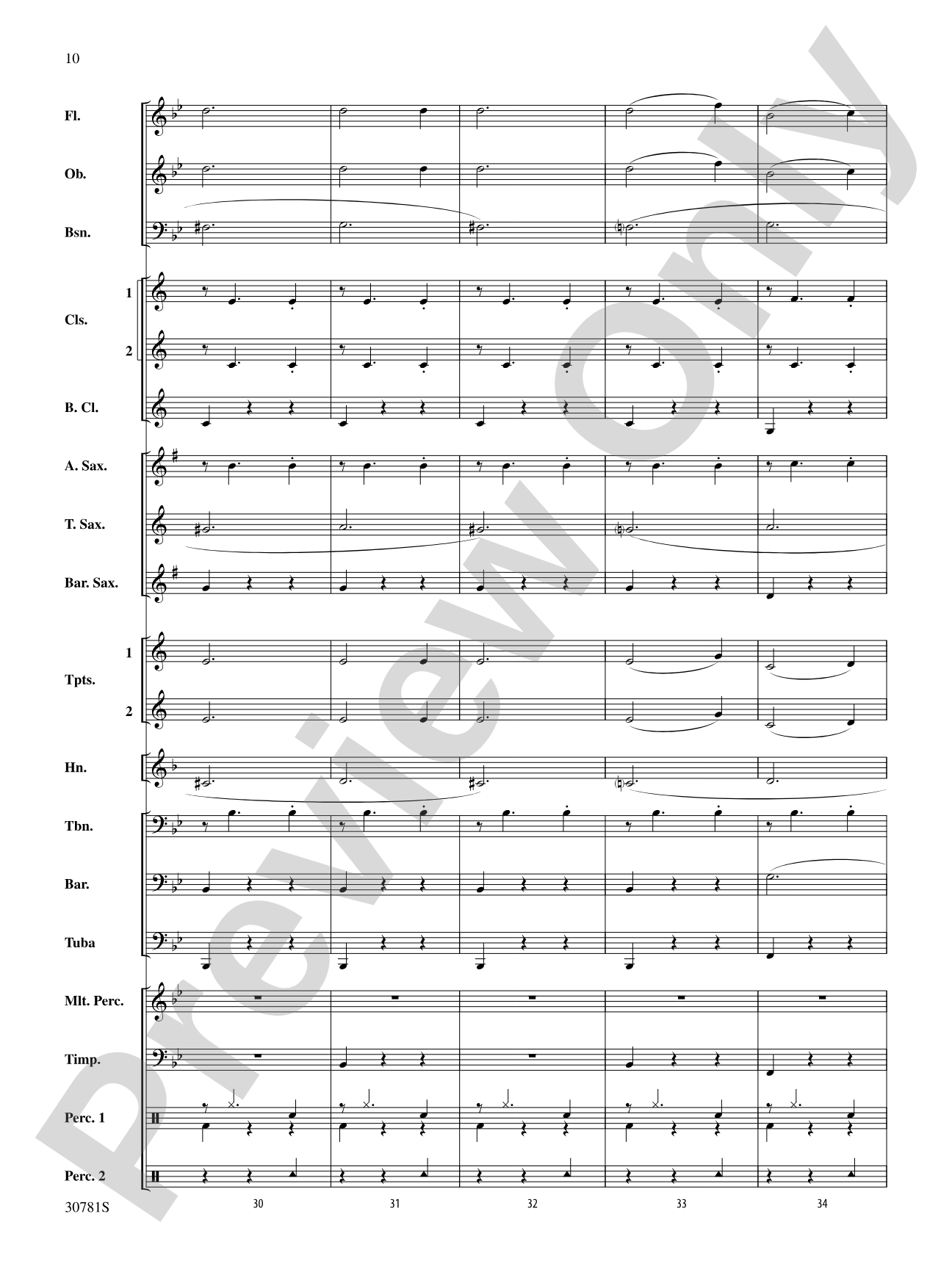 Swingin' Jingle Bells: Concert Band Conductor Score & Parts