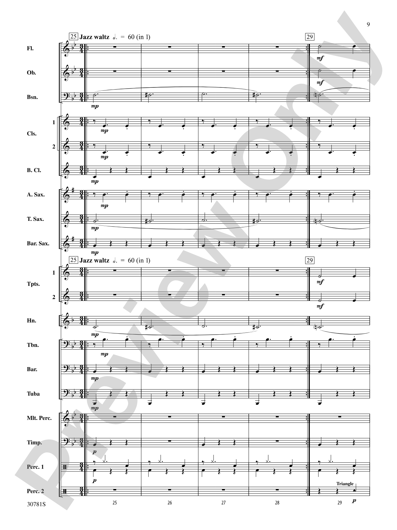 Swingin' Jingle Bells: Concert Band Conductor Score & Parts