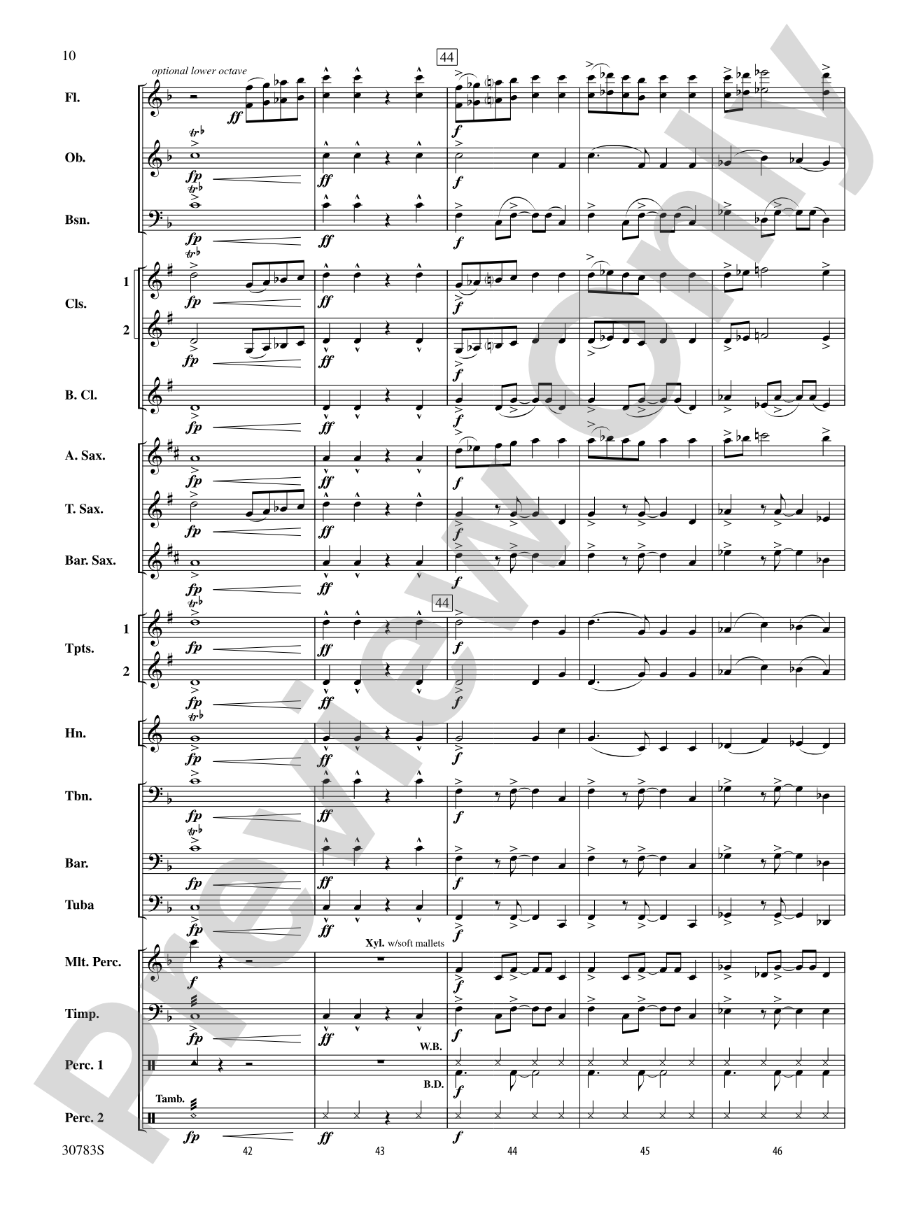 Arabian Dances: Concert Band Conductor Score & Parts