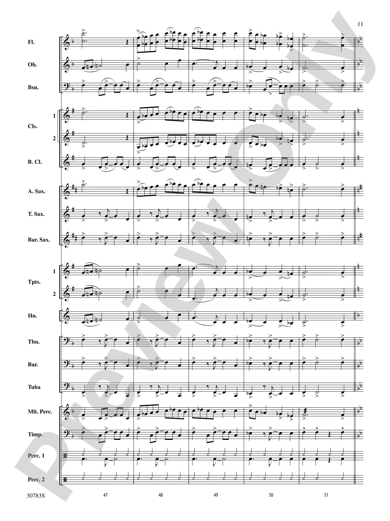 Arabian Dances: Concert Band Conductor Score & Parts