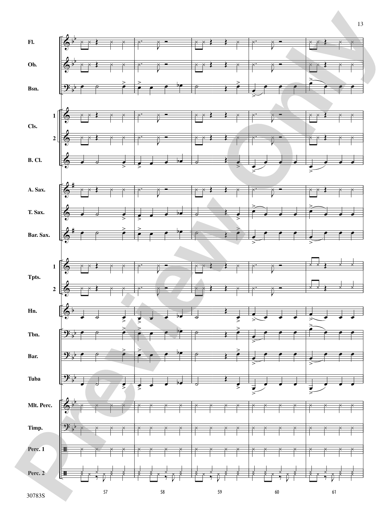 Arabian Dances: Concert Band Conductor Score & Parts