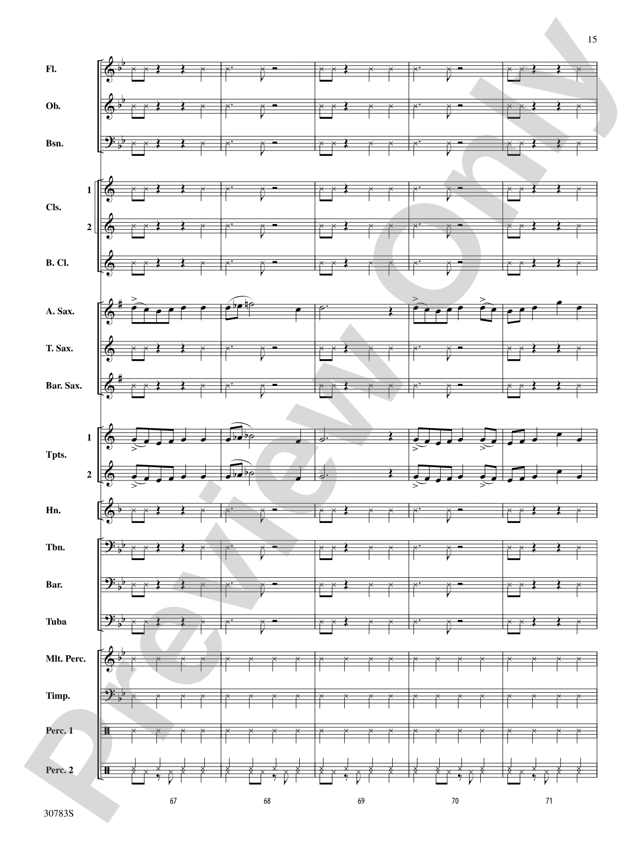 Arabian Dances: Concert Band Conductor Score & Parts